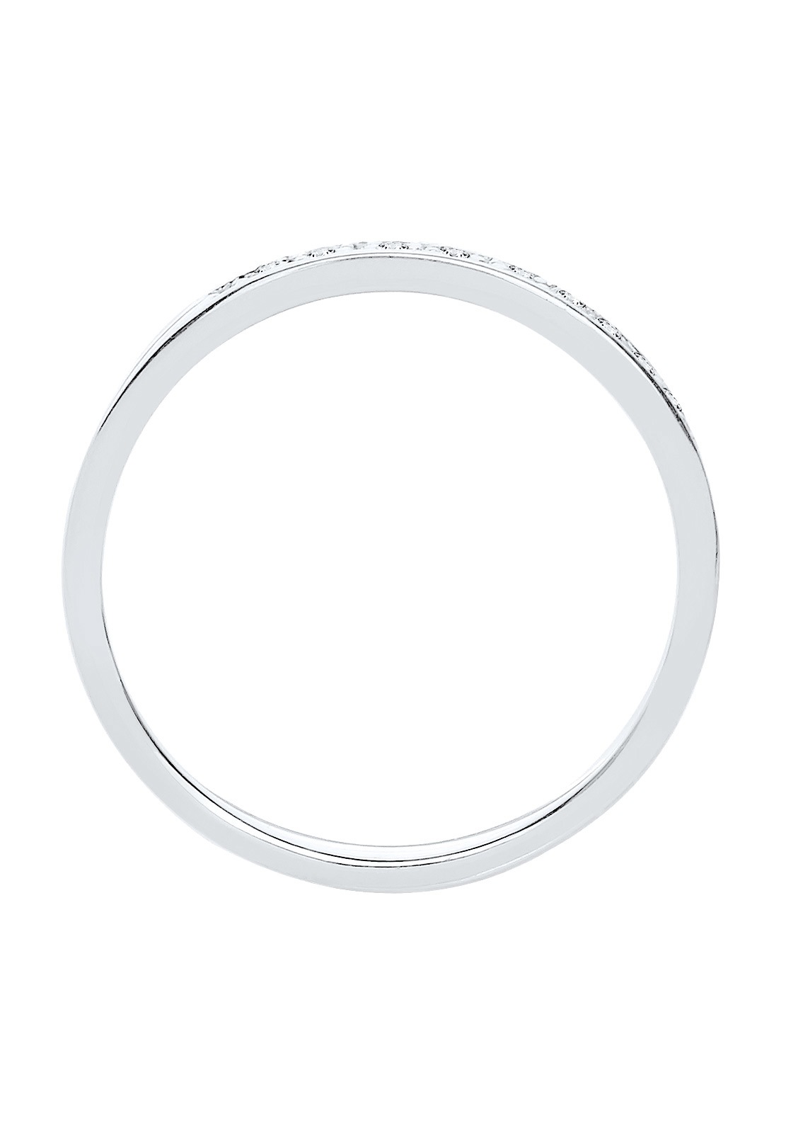 Elli DIAMONDS Verlobungsring »Ring Diamant (0.04 ct) Verlobung Beisteckring Silber«