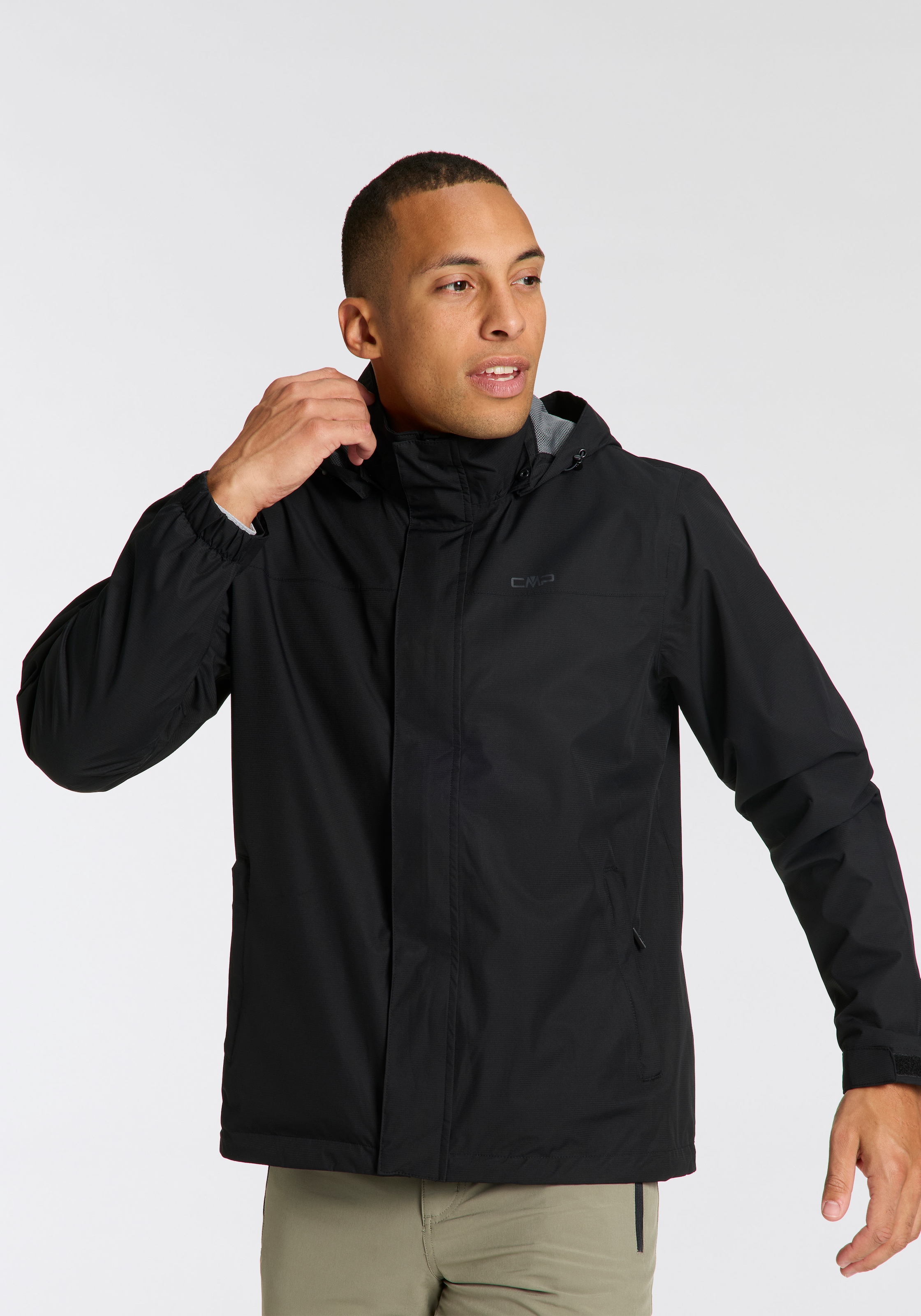 CMP Regenjacke, mit Kapuze, Atmungsaktiv & Winddicht & Wasserdicht