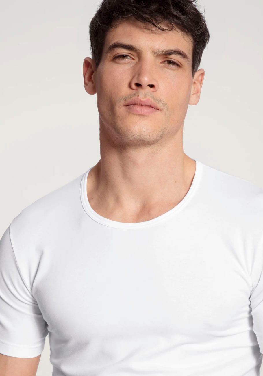 CALIDA T-Shirt »Natural Benefit«, (2er Pack), mit Rundhals-Ausschnitt und perfekte Passform