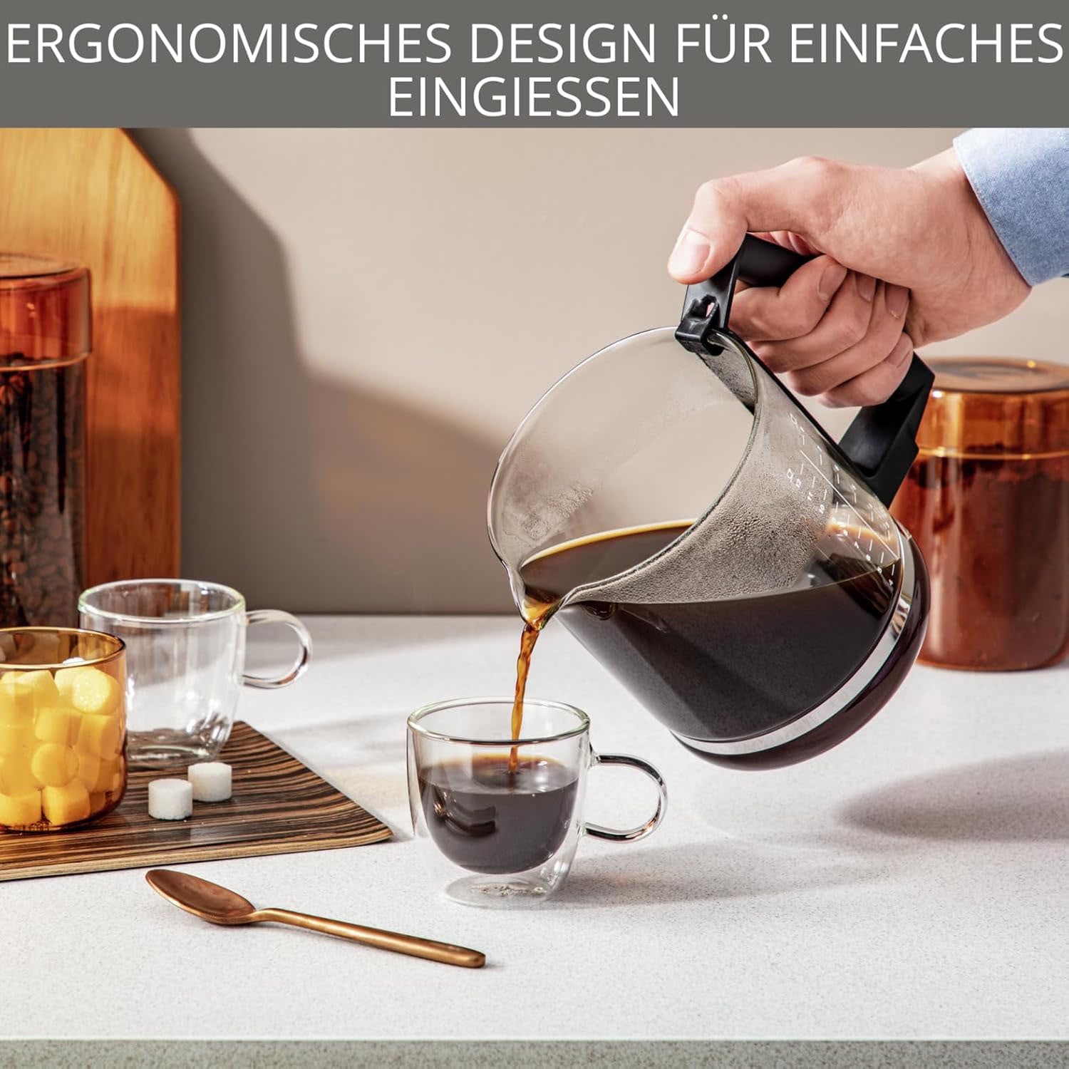 Krups Filterkaffeemaschine »KM4689   T8« 1 l Kaffeekanne Permanentfilter mit Druckbrühsystem