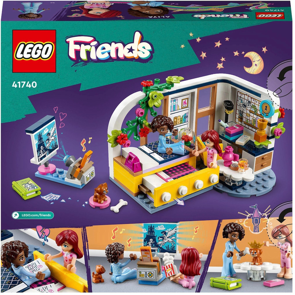 LEGO® Konstruktionsspielsteine »Aliyas Zimmer (41740), LEGO® Friends«, (209 St.)