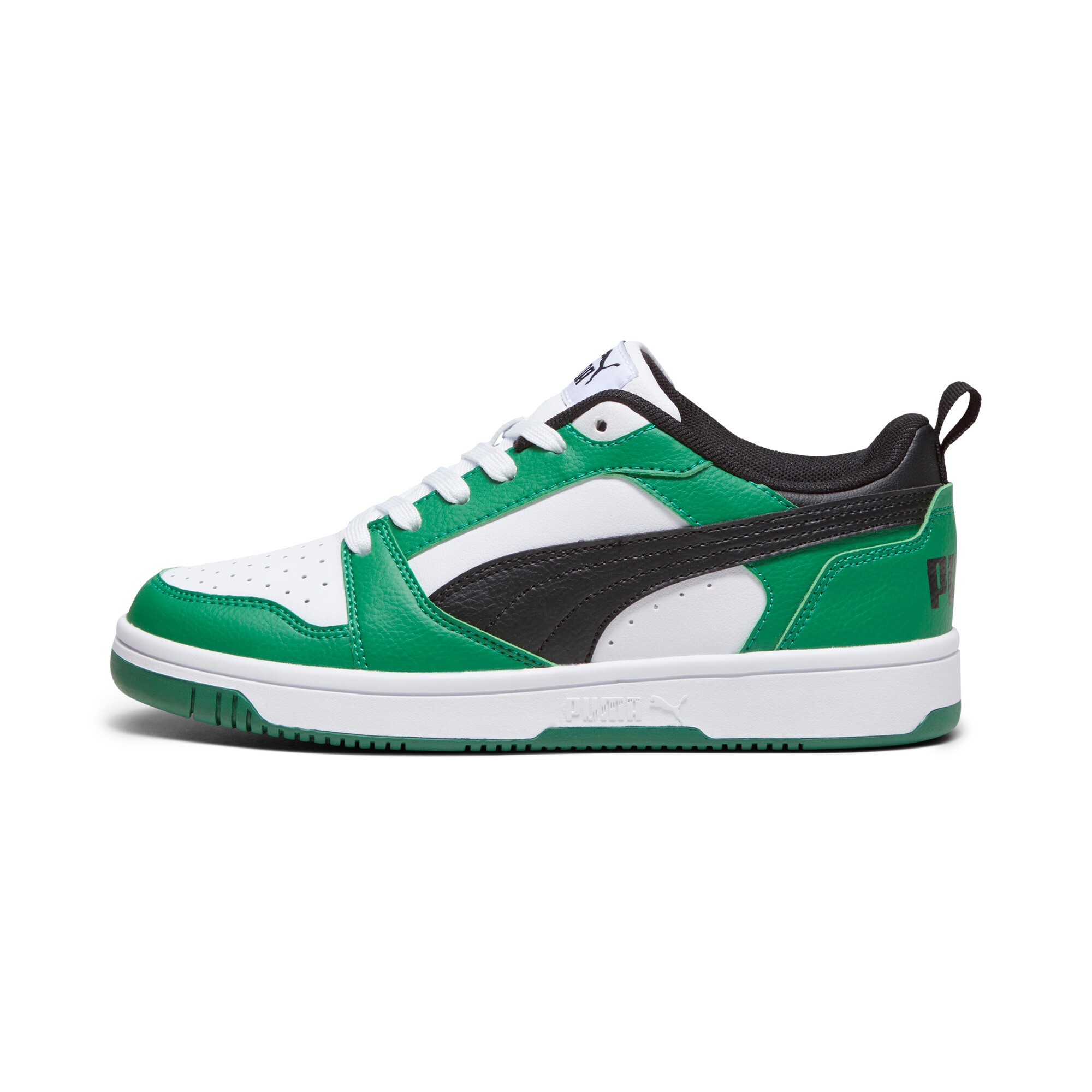 PUMA Sneaker »REBOUND V6 LO JR«  mit Schnürverschluss, dämpfendes Fußbett, aus Synthetik