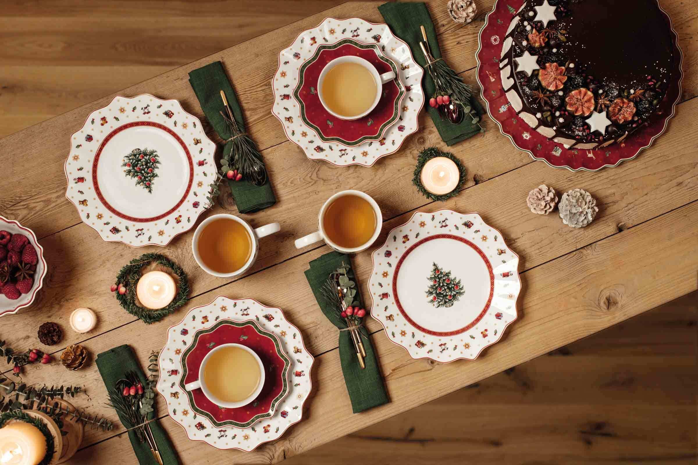 Villeroy & Boch Tasse »Kaffeetasse mit Untertasse Toy's Delight 170 ml bunt« Handwäsche wird empfohlen, Mikrowellengeeignet