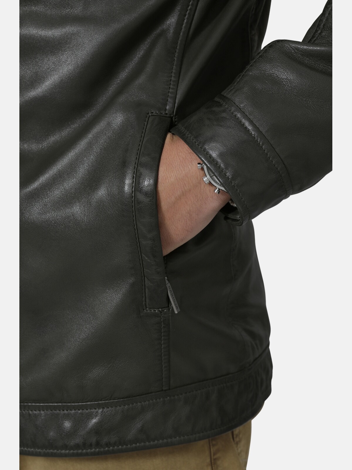 Babista Lederjacke »Lederjacke SOLIENTE«, (1 St.), mit modischen Ziernähten