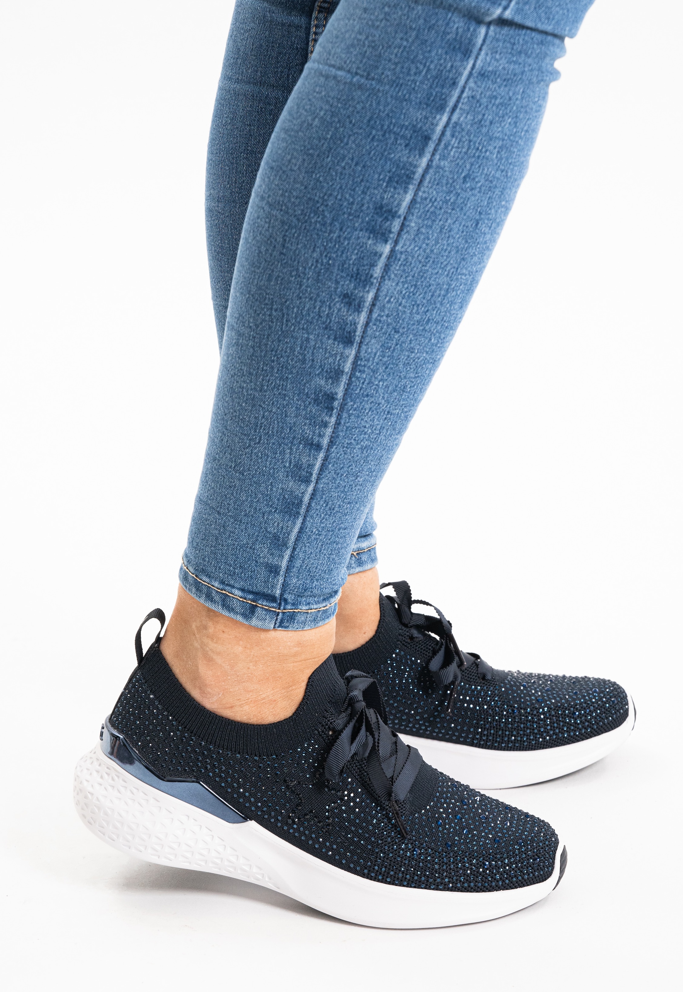 Ara Slip-On Sneaker »MAYA«, Schnürschuh, Slipper in Strickoptik, H-Weite