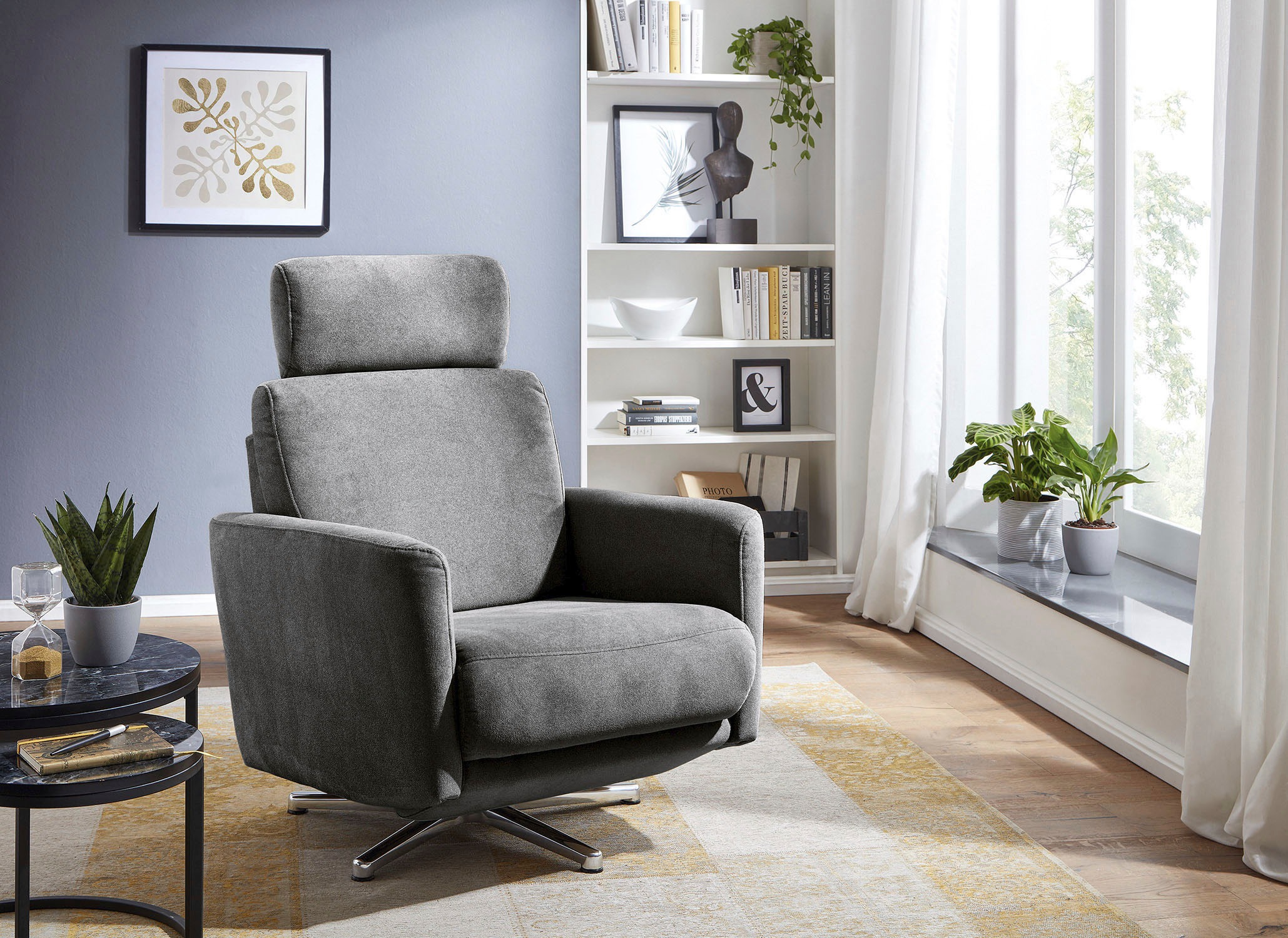 CALIZZA INTERIORS Relaxsessel »Spinell«, inklusive einsteckbarer Kopfstütze