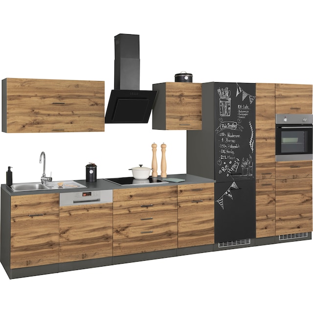 HELD MÖBEL Küchenzeile »Trier«, mit E-Geräten, Breite 390 cm auf Raten  kaufen
