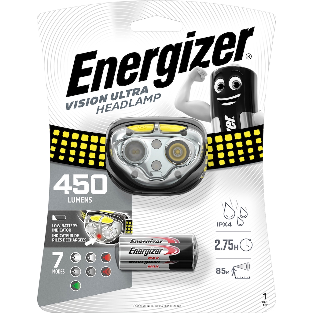 Energizer LED Stirnlampe »Vision Ultra 450 Lumen«