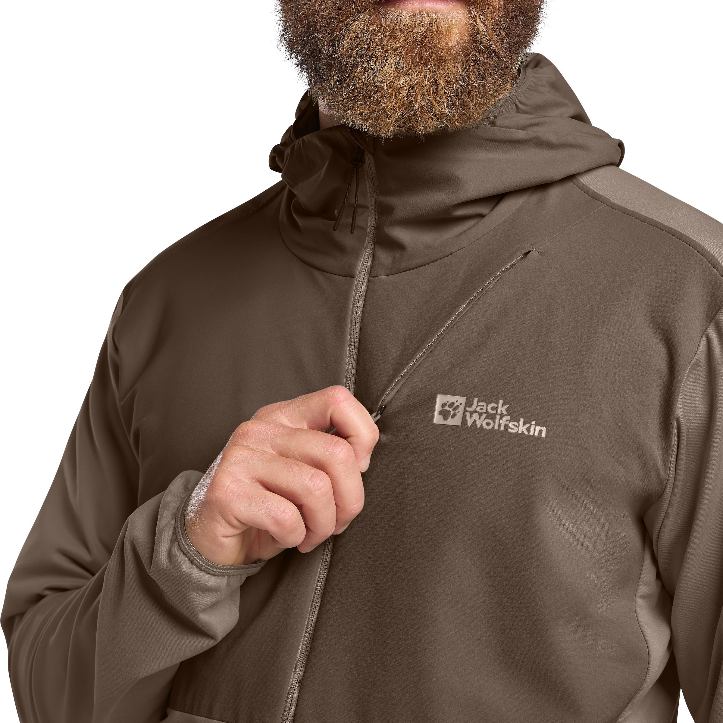 Jack Wolfskin Kapuzenfleecejacke »PRELIGHT TRAIL HOODY M« mitKapuze