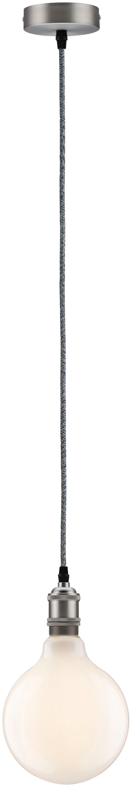 Paulmann Pendelleuchte »Neordic Eldar max. 1x60W Nickel gebürstet 230V Metall«, 1 flammig, Leuchtmittel E27 | ohne Leuchtmittel, E27