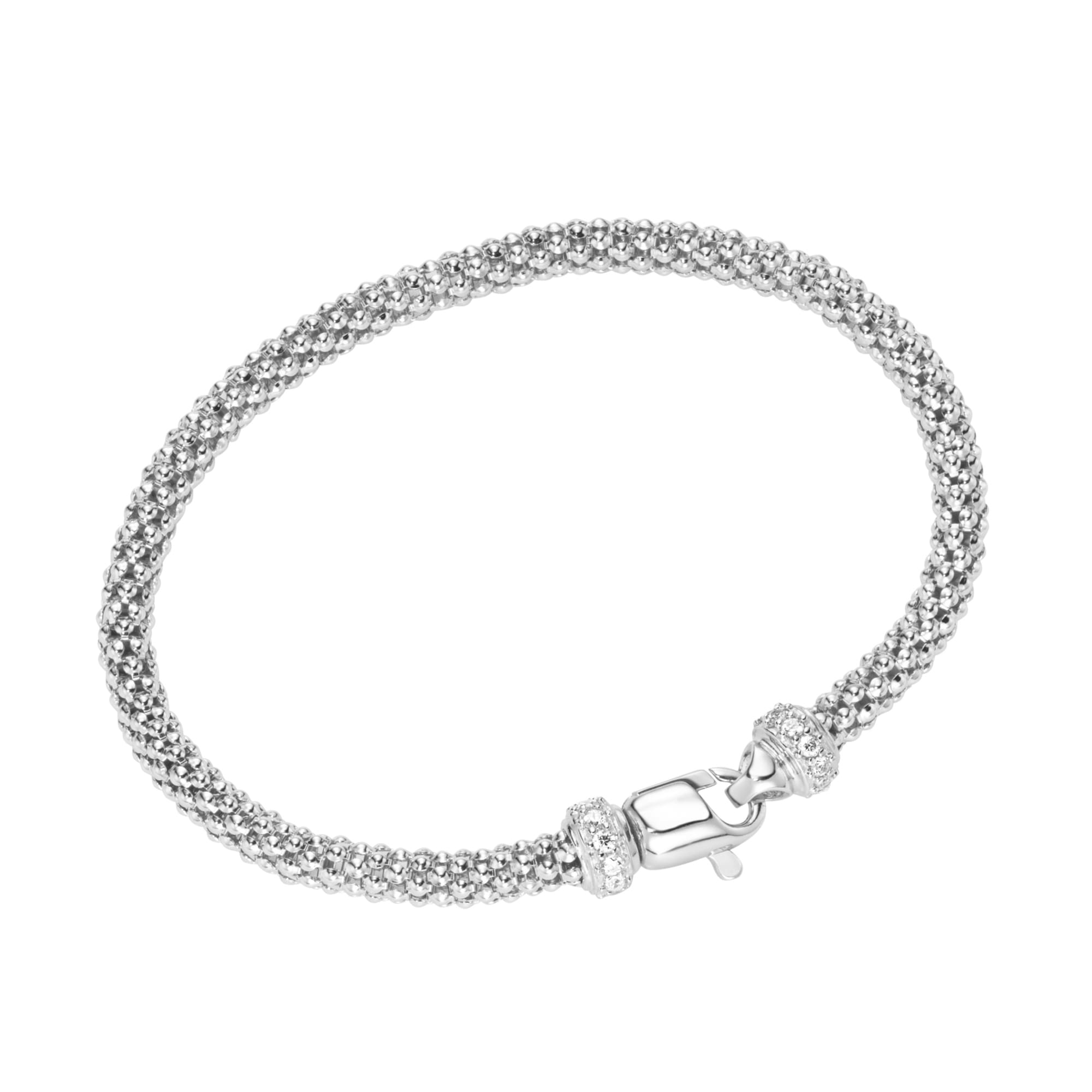 Armband »Armband Himbeerkette, Zirkonia Steine, Silber 925«