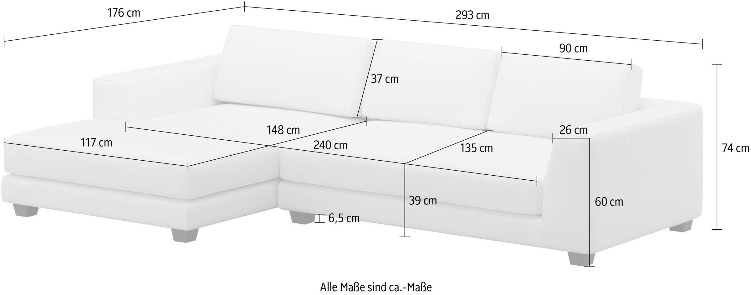 machalke® Ecksofa »atoll, L-Form«
