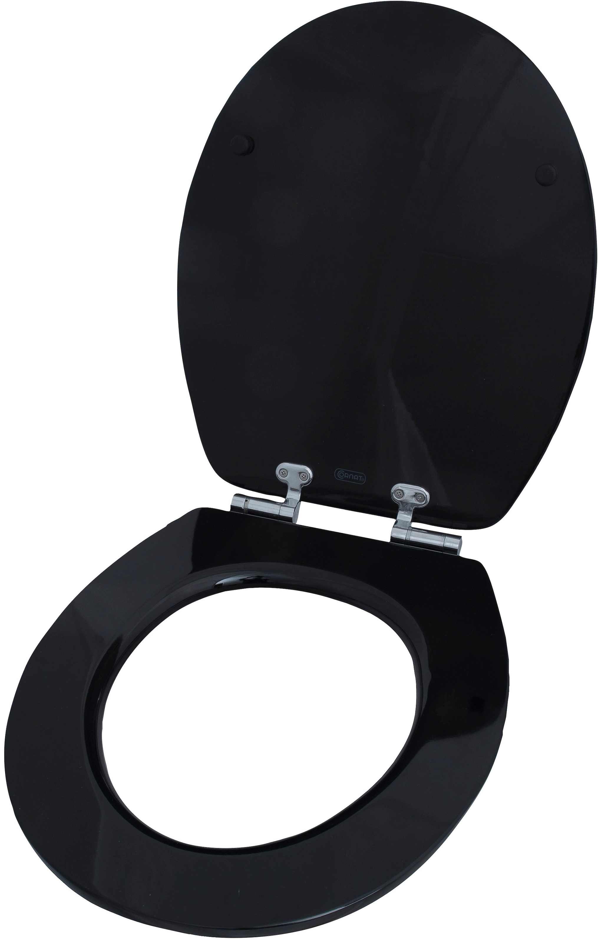 CORNAT WC-Sitz »Elegante Acryl-Oberfläche - Hochwertiger Holzkern - Absenkautomatik«, Schnellbefestigung - Komfortables Sitzgefühl / Toilettensitz