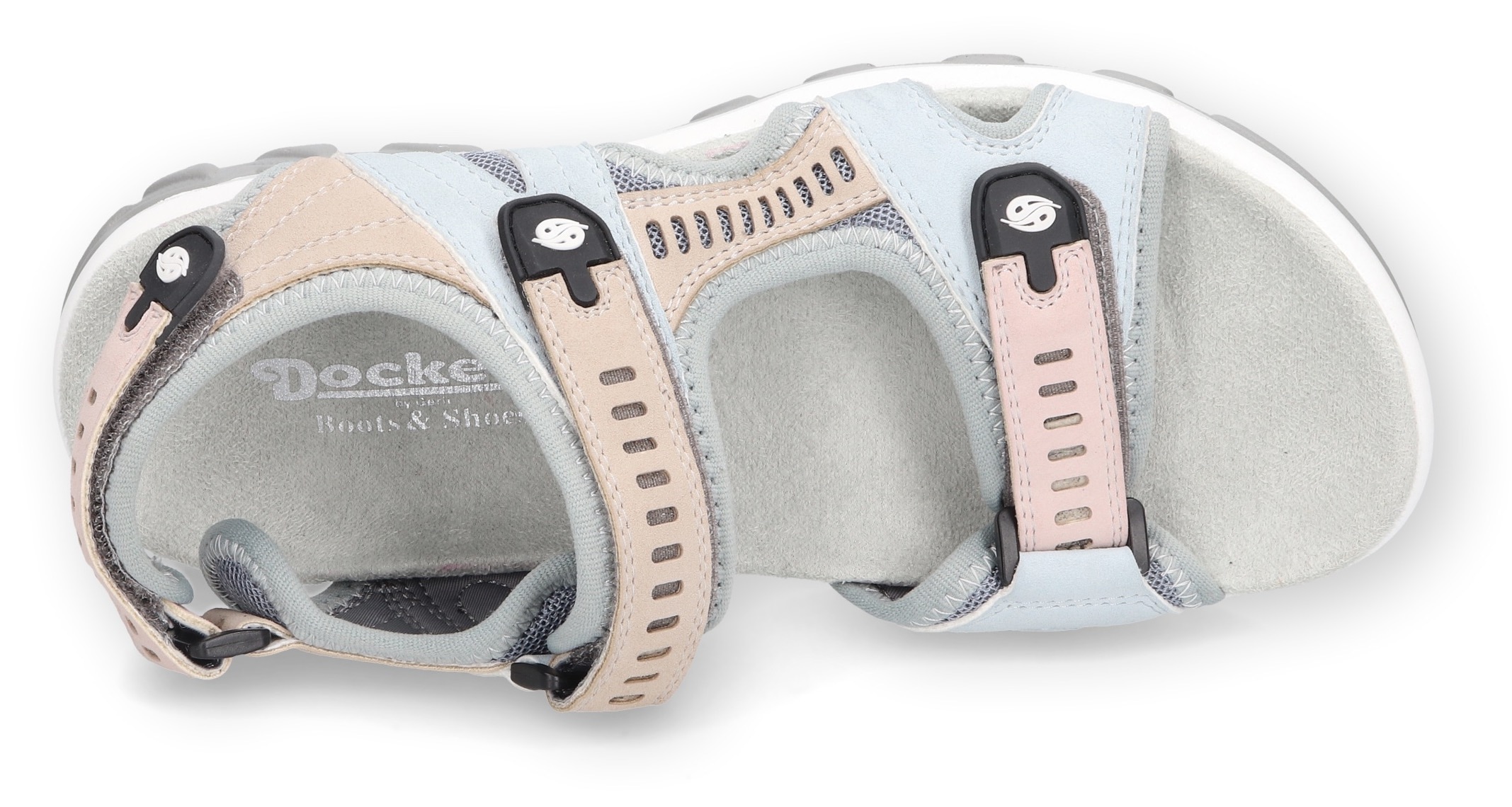 Dockers by Gerli Sandale  Trekking Sandale, Sommerschuh mit Klettverschluss