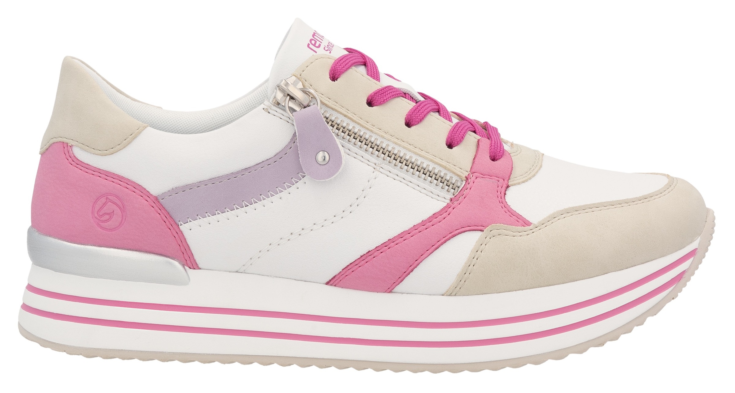 Remonte Plateausneaker, Freizeitschuh, Halbschuh, Schnürschuh mit loser Soft-Einlage