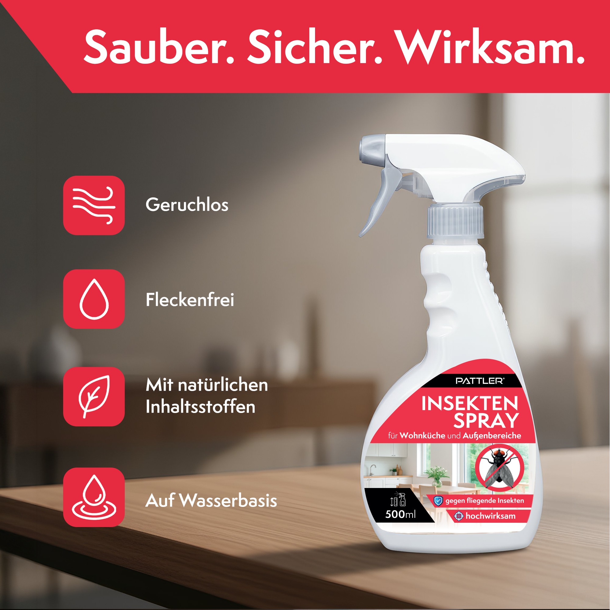 Pattler Insektenspray »Insekten- und Mückenspray« 500 ml