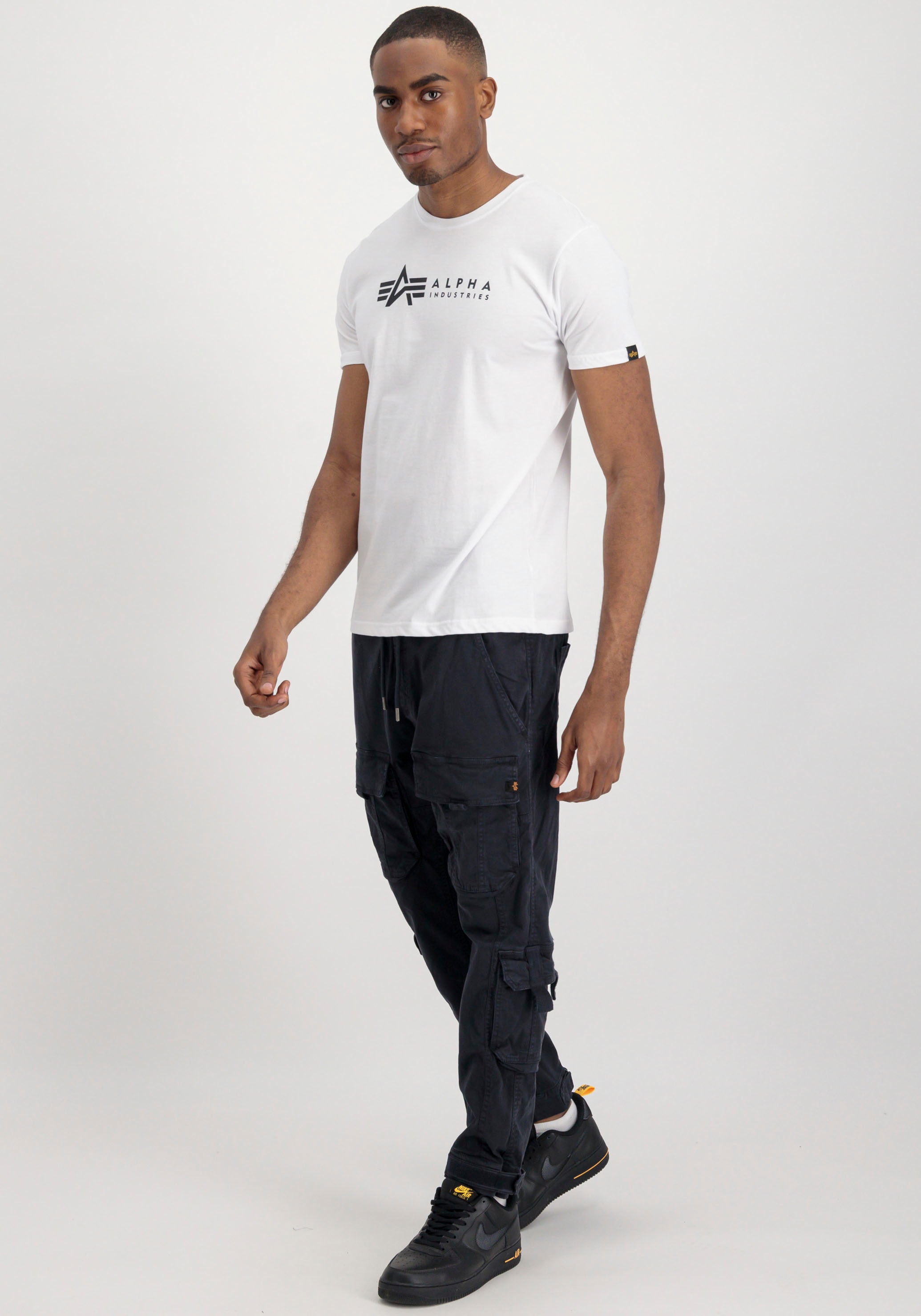 Alpha Industries Rundhalsshirt »Label T 2 Pack«, (Packung, 2 tlg., 2er-Pack)
