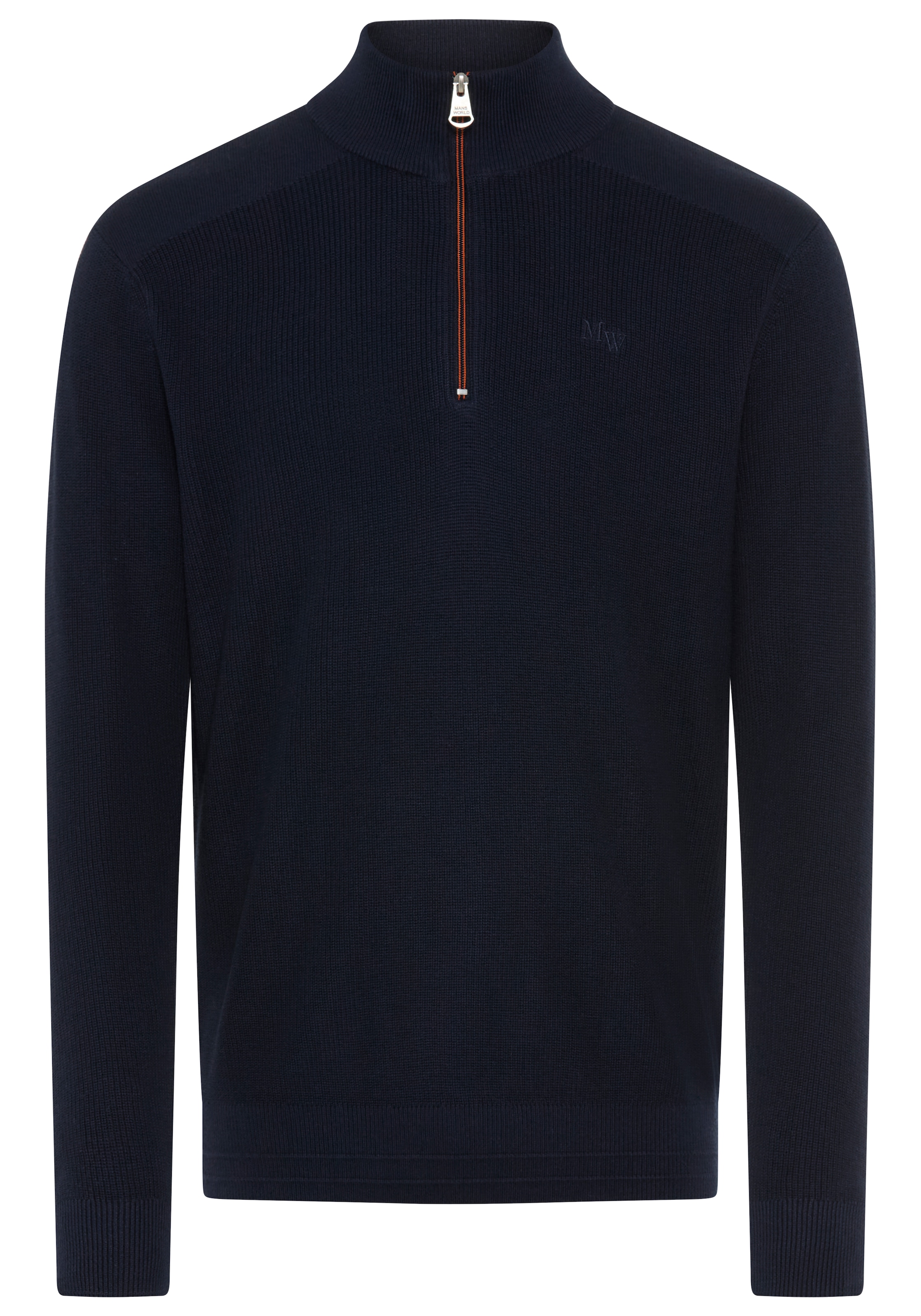 Man's World Troyer »Neue Kollektion ! Highlight kontrastfarbener Reißverschluss!« Feinstrick Rippe, ideal für die Übergangszeit