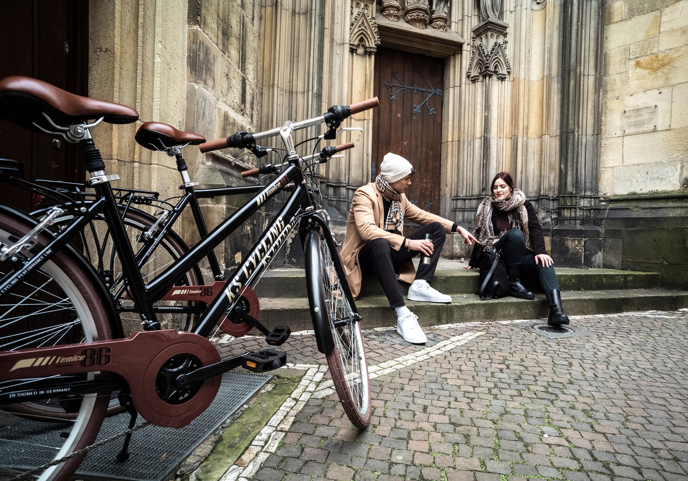 KS Cycling Trekkingrad »Venice«, 21 Gang, Shimano, Tourney Schaltwerk, Kettenschaltung, für Herren, Kettenschaltung