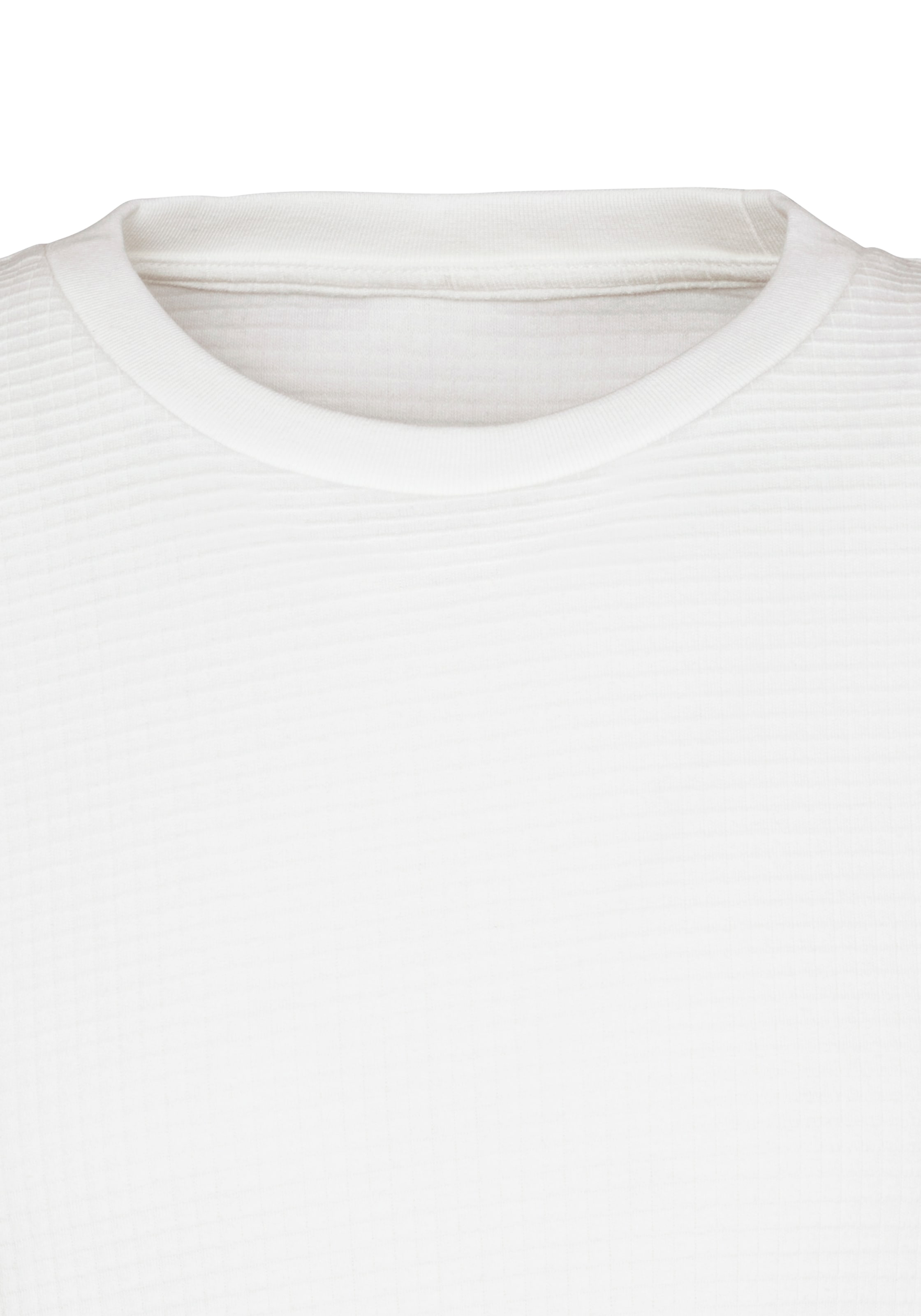 John Devin T-Shirt »mit Struktur«, Rundhalsshirt mit Struktur aus Baumwoll-Mix