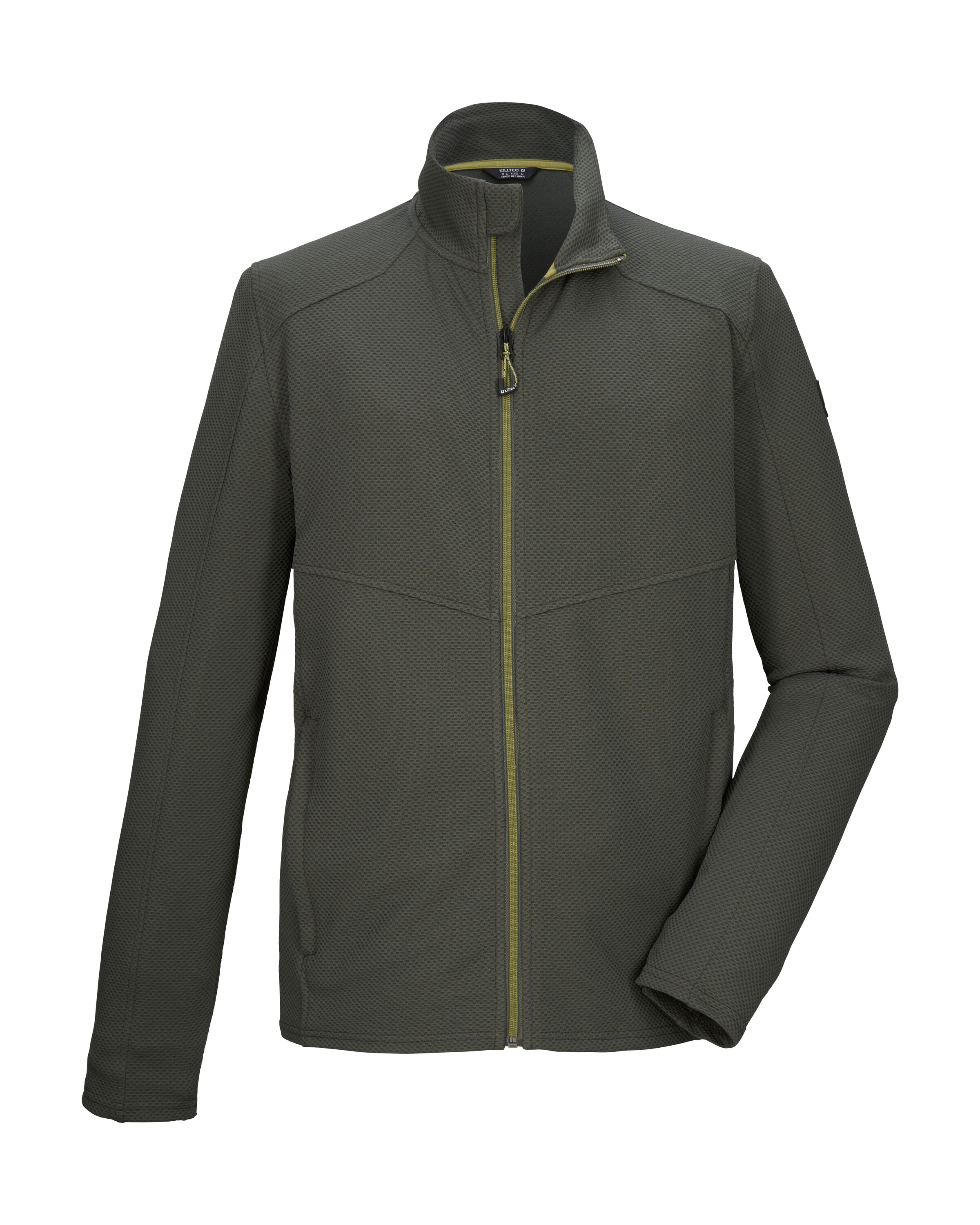 Killtec Strickjacke »KOS 68 MN FLX JCKT« Sportive Powerstretchjacke mit Kinnschutz und Taschen