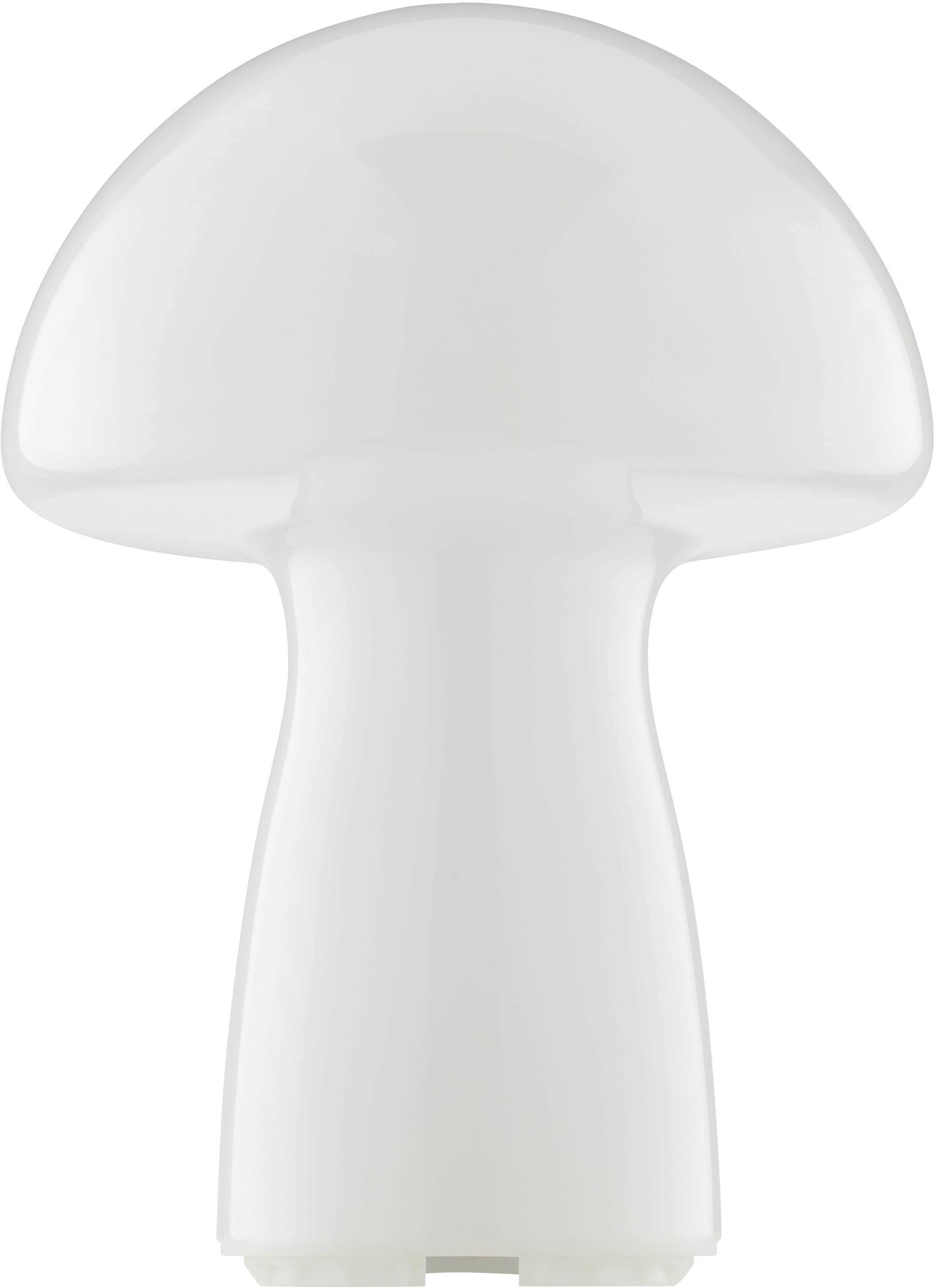 Brilliant LED Tischleuchte »Erik« LED-Modul 1 Stk. Warmweiß Pilzleuchte aus Glas mit Akku, 250 lm, 2700 K, H 22 cm, dimmbar