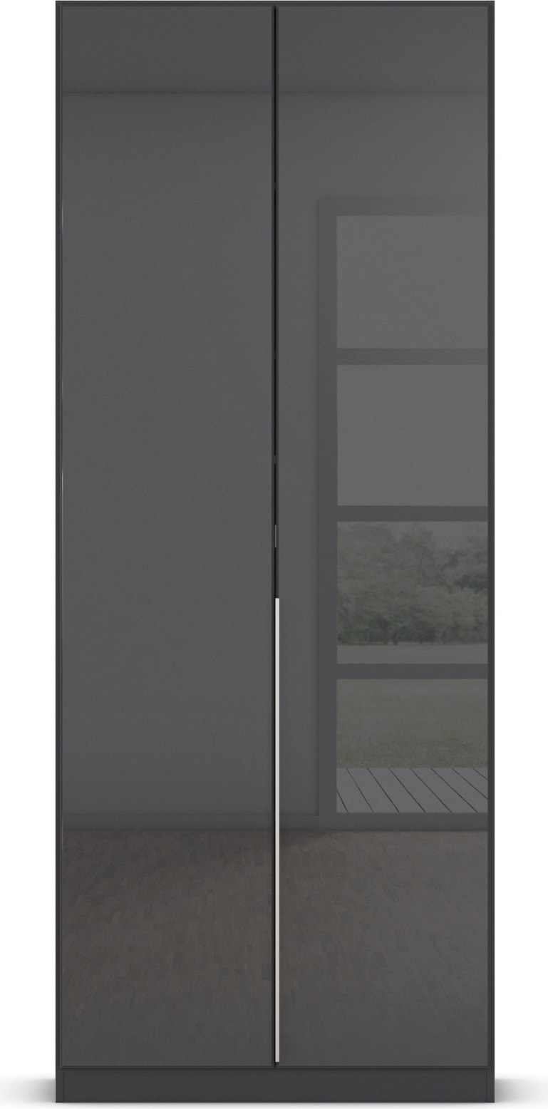 rauch Drehtürenschrank »Kleiderschrank Kleiderschränke Schrank Garderobe AGORDO mit Glasfront«, (in zwei Griff-Farben), durchdachte Innenausstattung, in 6 Breiten und 2 Höhen MADE IN GERMANY