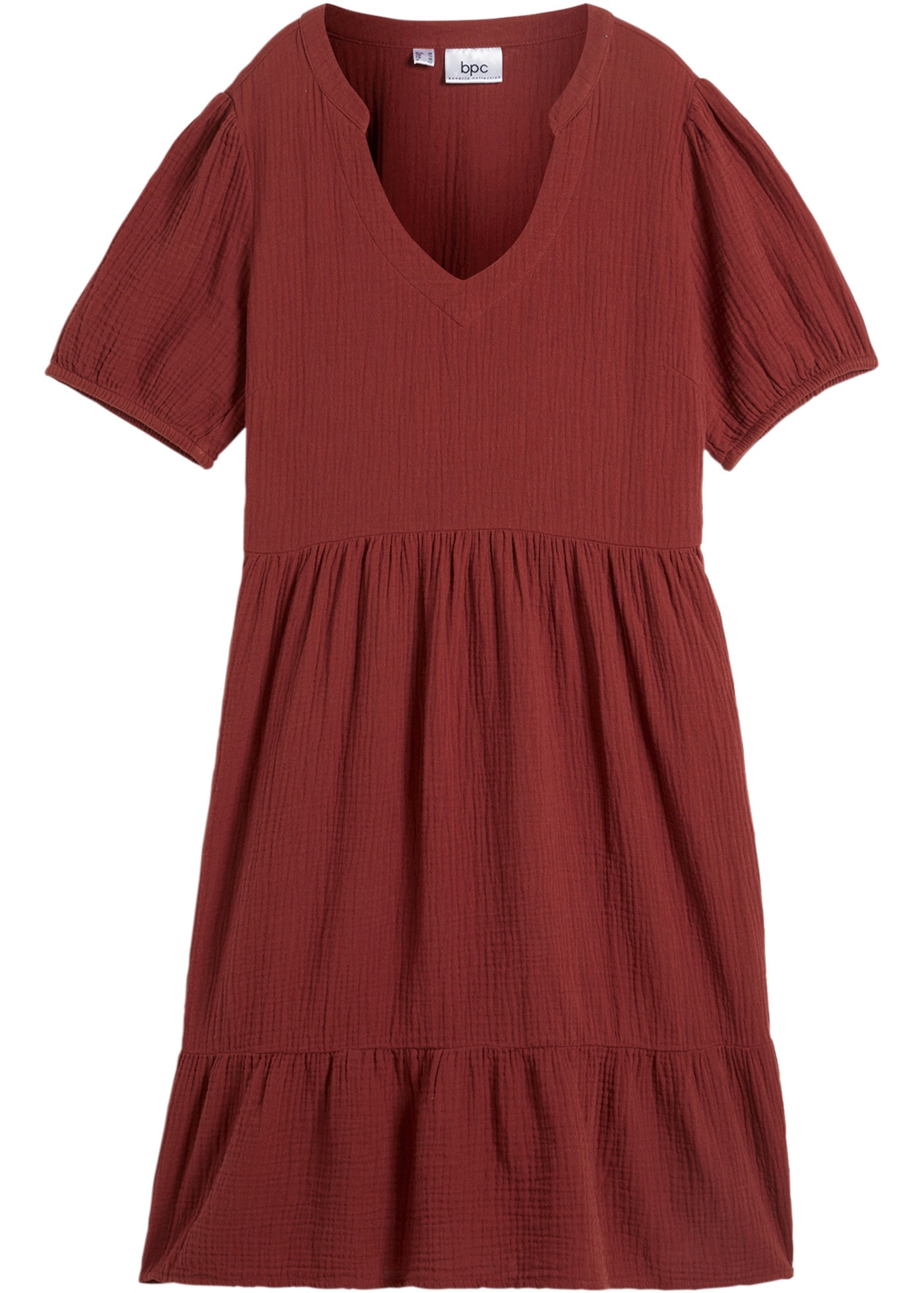 bonprix Sweatkleid Oversized-Kleid aus Baumwoll-Musselin