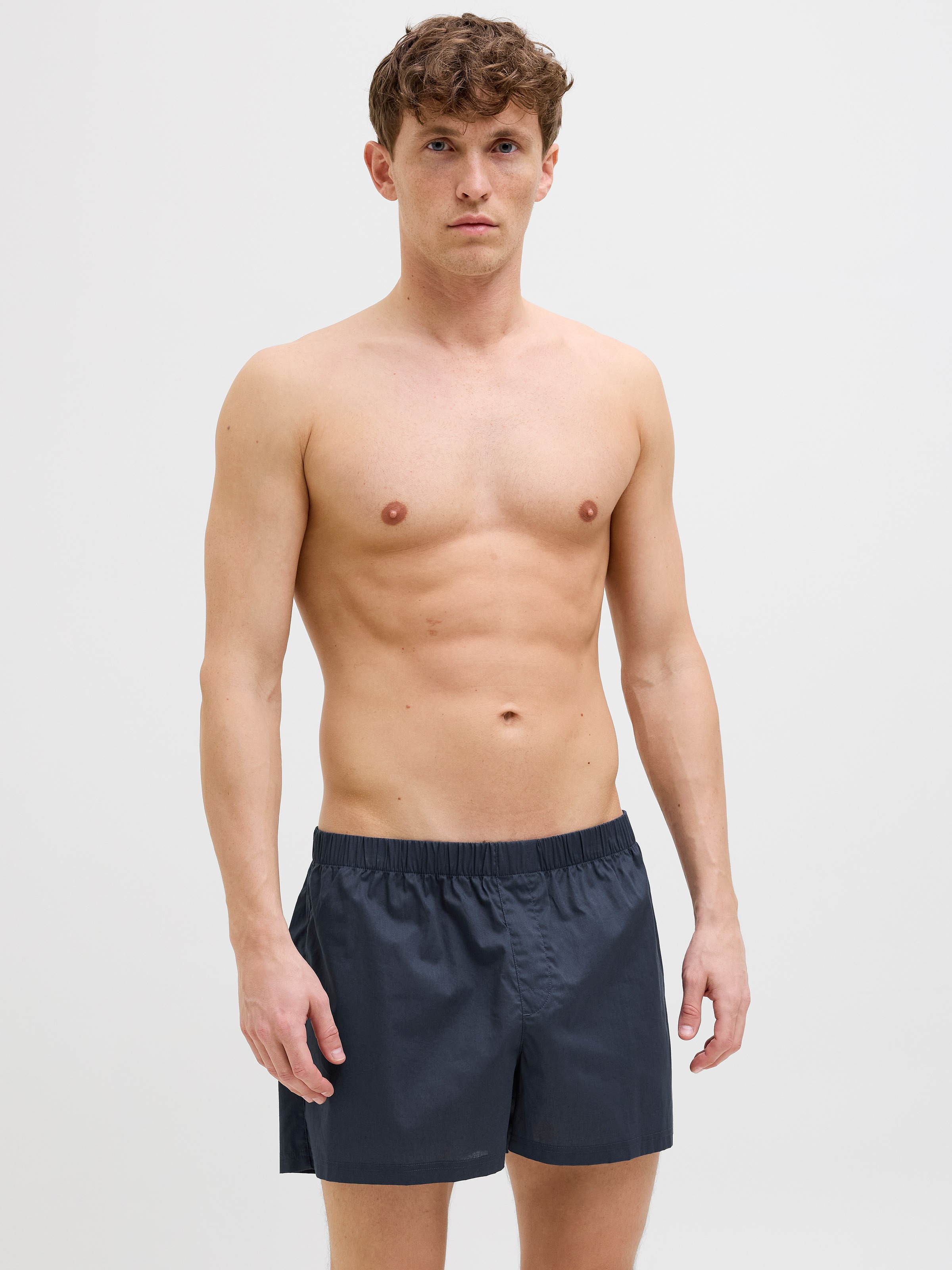 Jack & Jones Boxershorts »JACMILANO WOVEN BOXERS 3 PACK NOOS« Packung, 3 Stk. Baumwolle, elastisches Bündchen