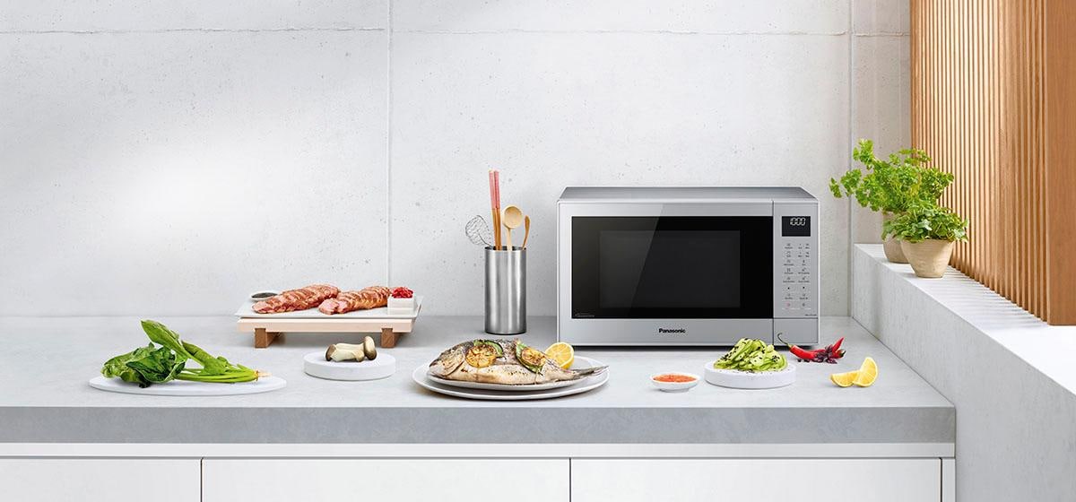 Panasonic Mikrowelle »NN-CT57JMGPG«, Grill und Heißluft, 1000 W