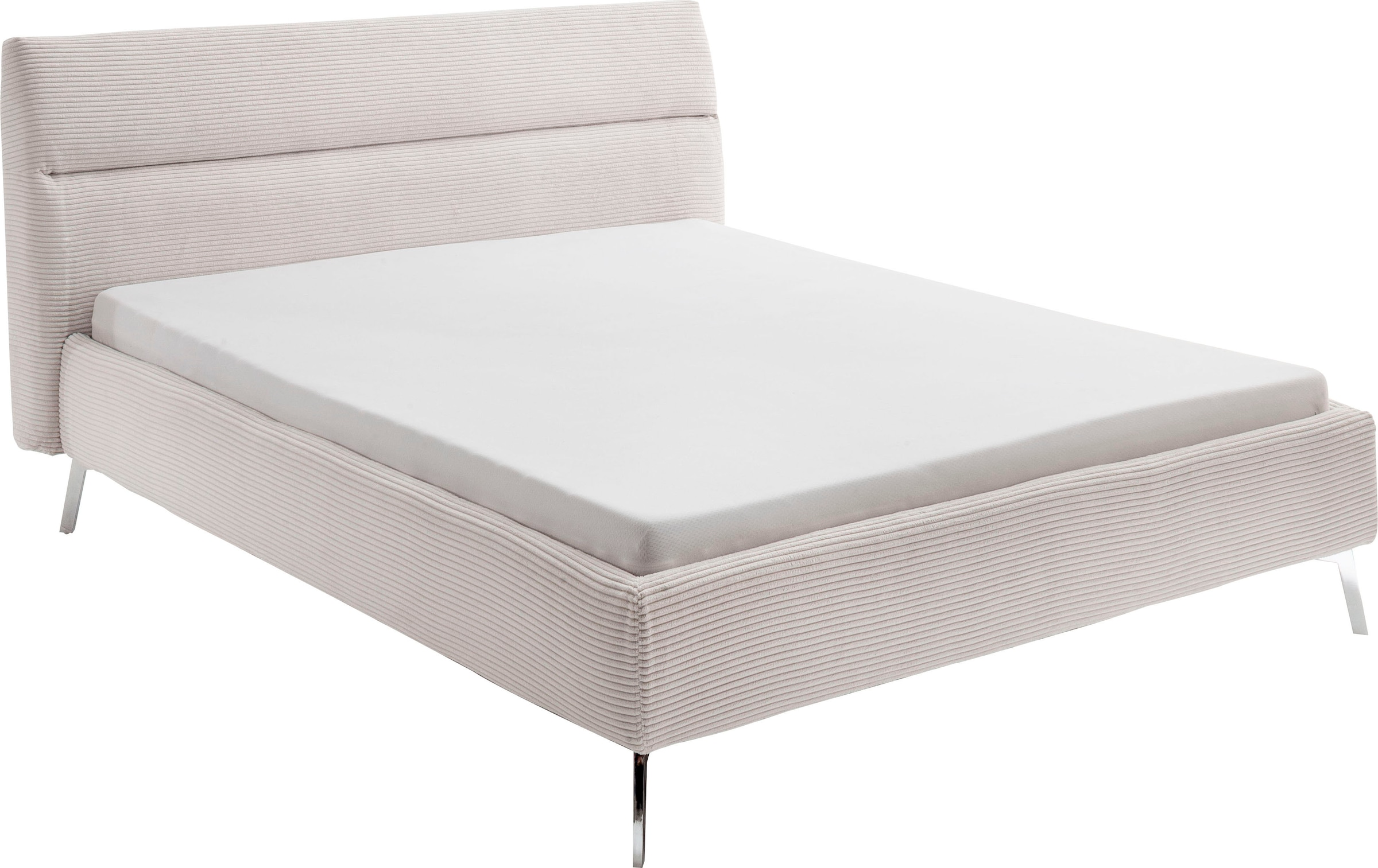 Home affaire Polsterbett »Elvo, weichgepolstertes Kopfteil, wahweise Überlänge, 140-200 cm breit« inkl. 7-fache Einlegetiefenverstellung & saugroboterfreundliche Höhe