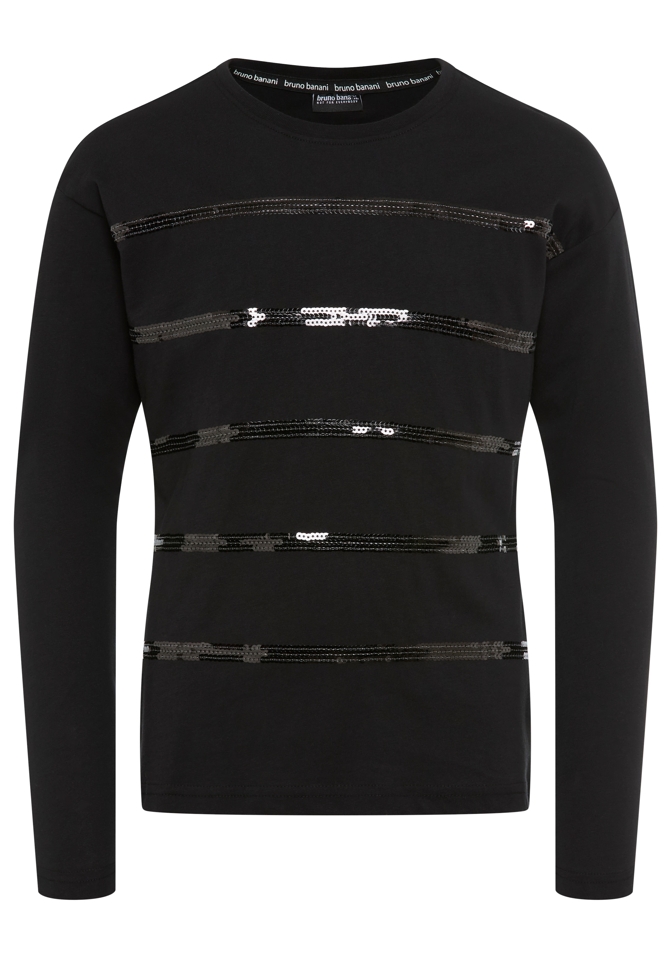 Bruno Banani Langarmshirt »Shirt mit Paillettendetails für Mädchen« Für TEENS, Langarmshirt mit Pailletten