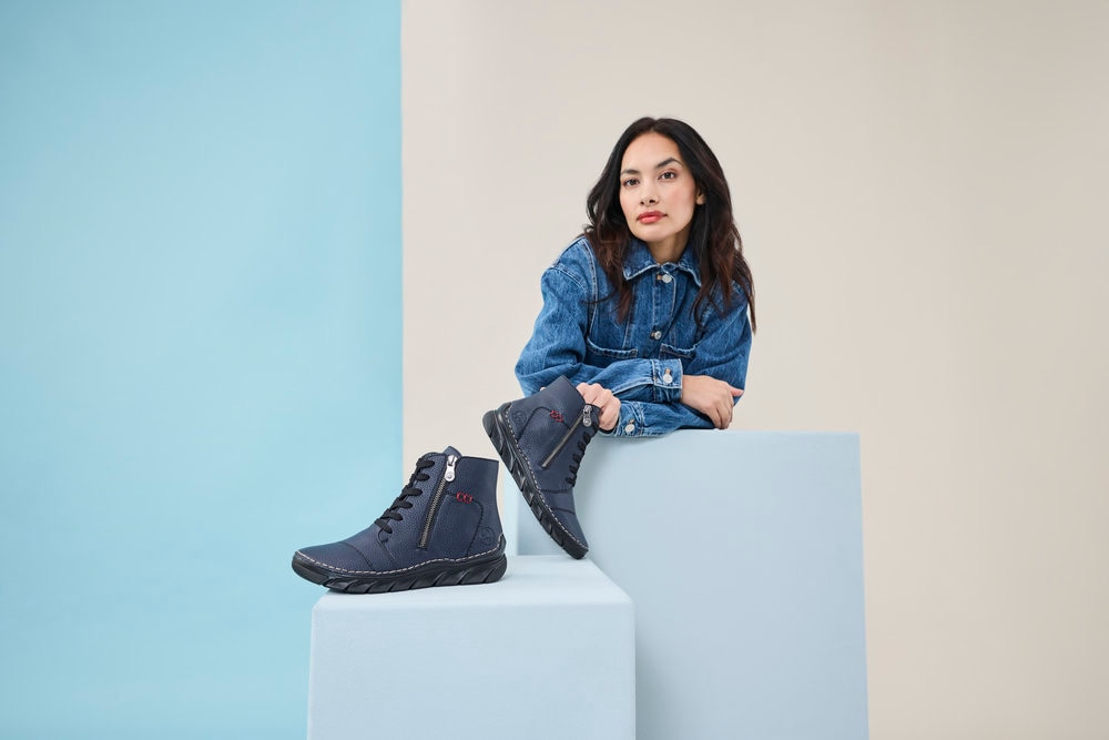 Rieker Schnürboots  Schnürstiefelette, Casual-Boots mit weicher Innensohle