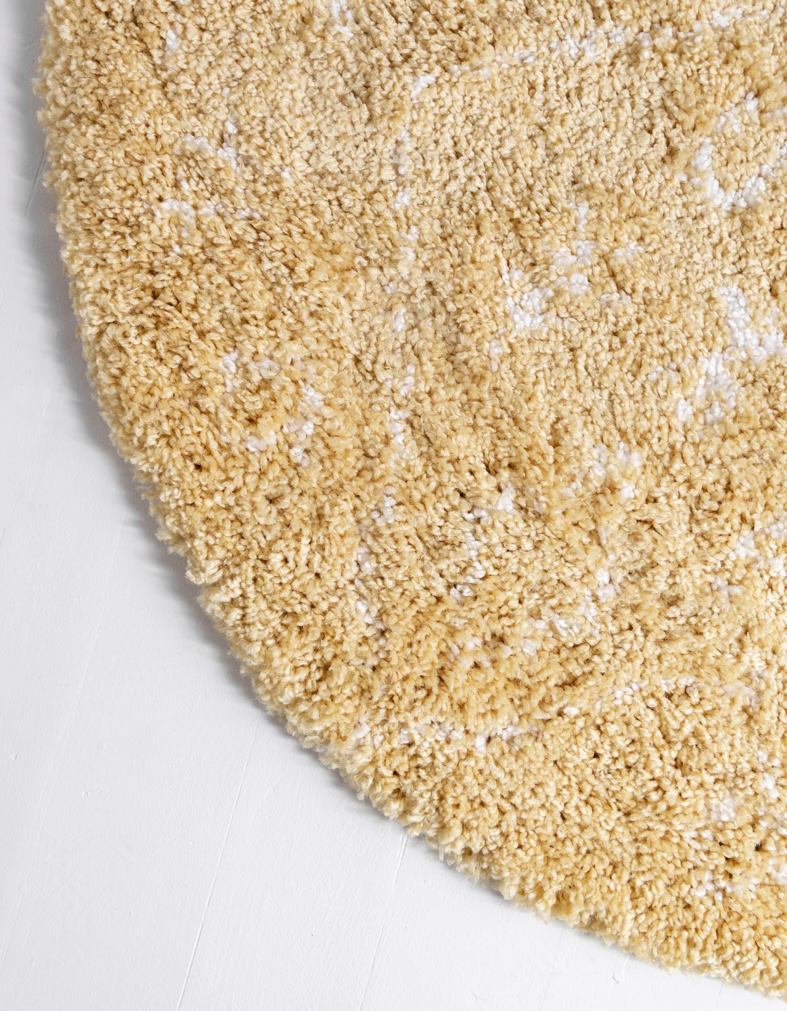 Myflair Möbel & Accessoires Hochflor-Teppich »Temara Shag Lagerräumung«, rund, 51 mm Höhe, gewebt, Scandi Design, ideal im Wohnzimmer & Schlafzimmer