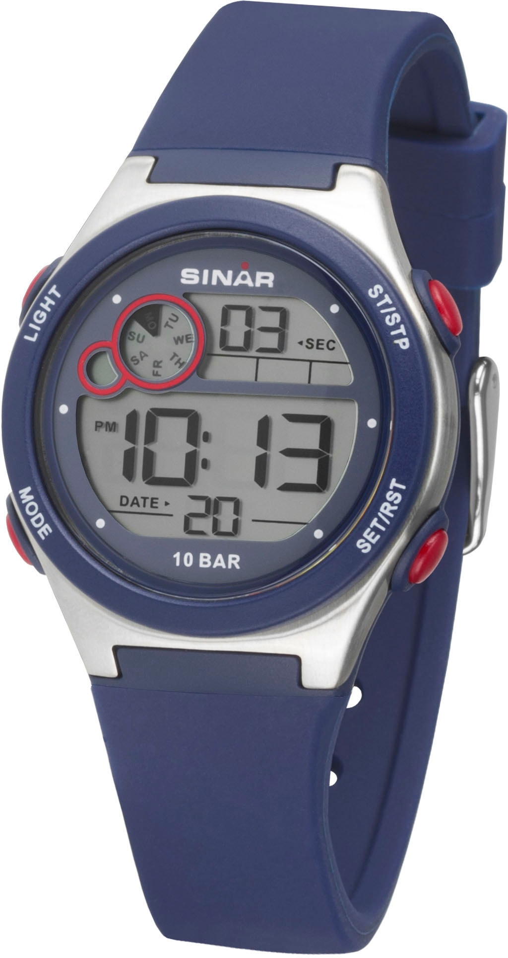 SINAR Quarzuhr »XF-68-2«, Armbanduhr, Kinderuhr, digital, Datum, ideal auch als Geschenk