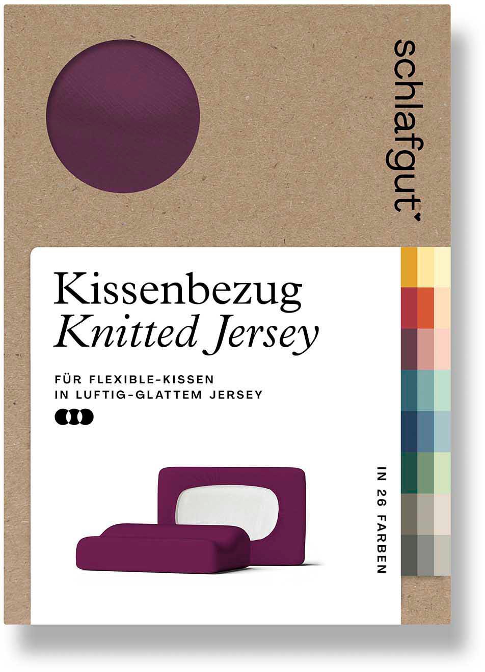 Schlafgut Kissenbezug »Pure flexibler Kissenbezug für Nackenstützkissen« Bio-Baumwolle mit Elasthan, mit Gummizug, bügelfrei