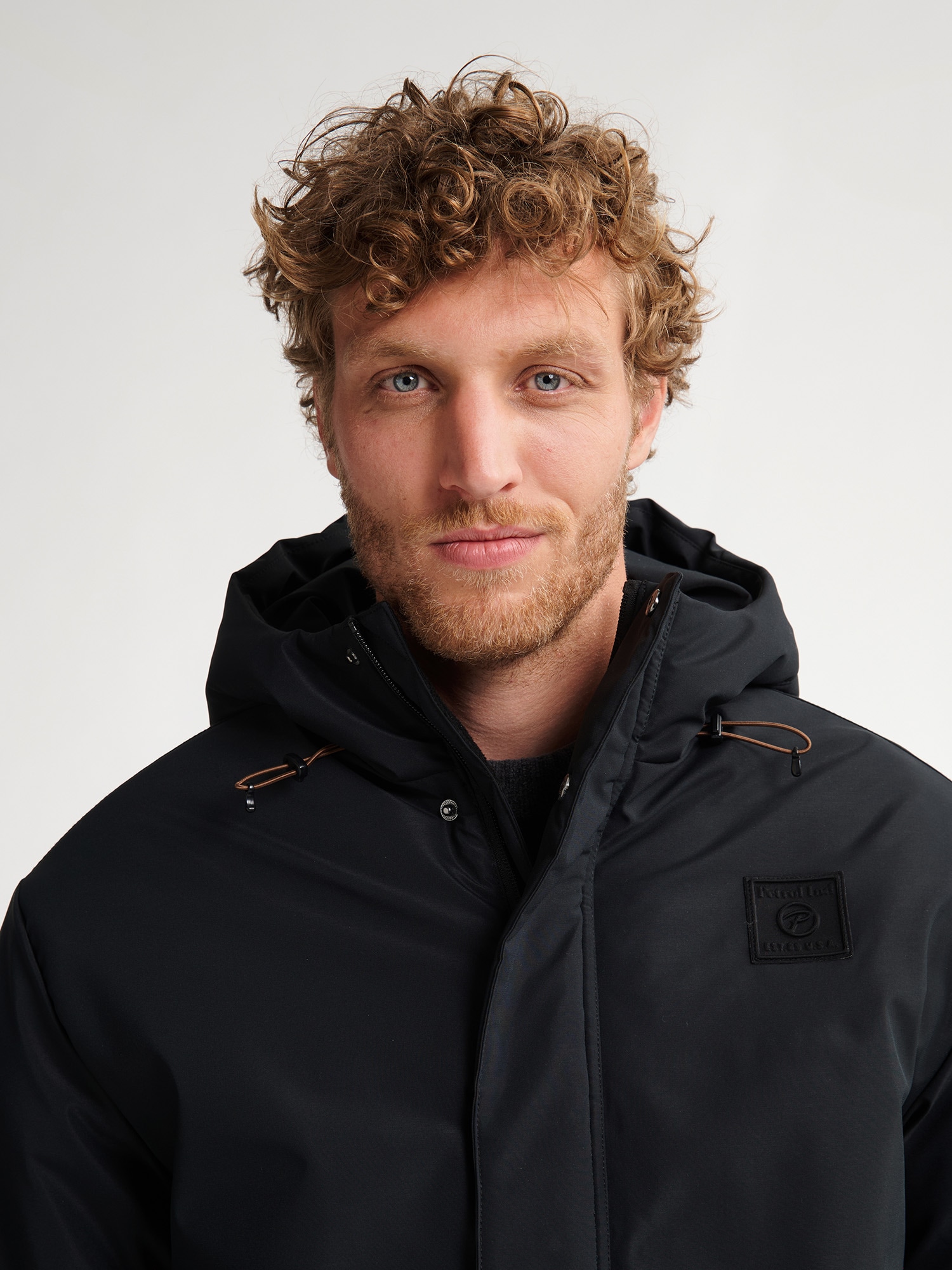 Petrol Industries Funktionsparka mit Kapuze mit Logo Stickerei