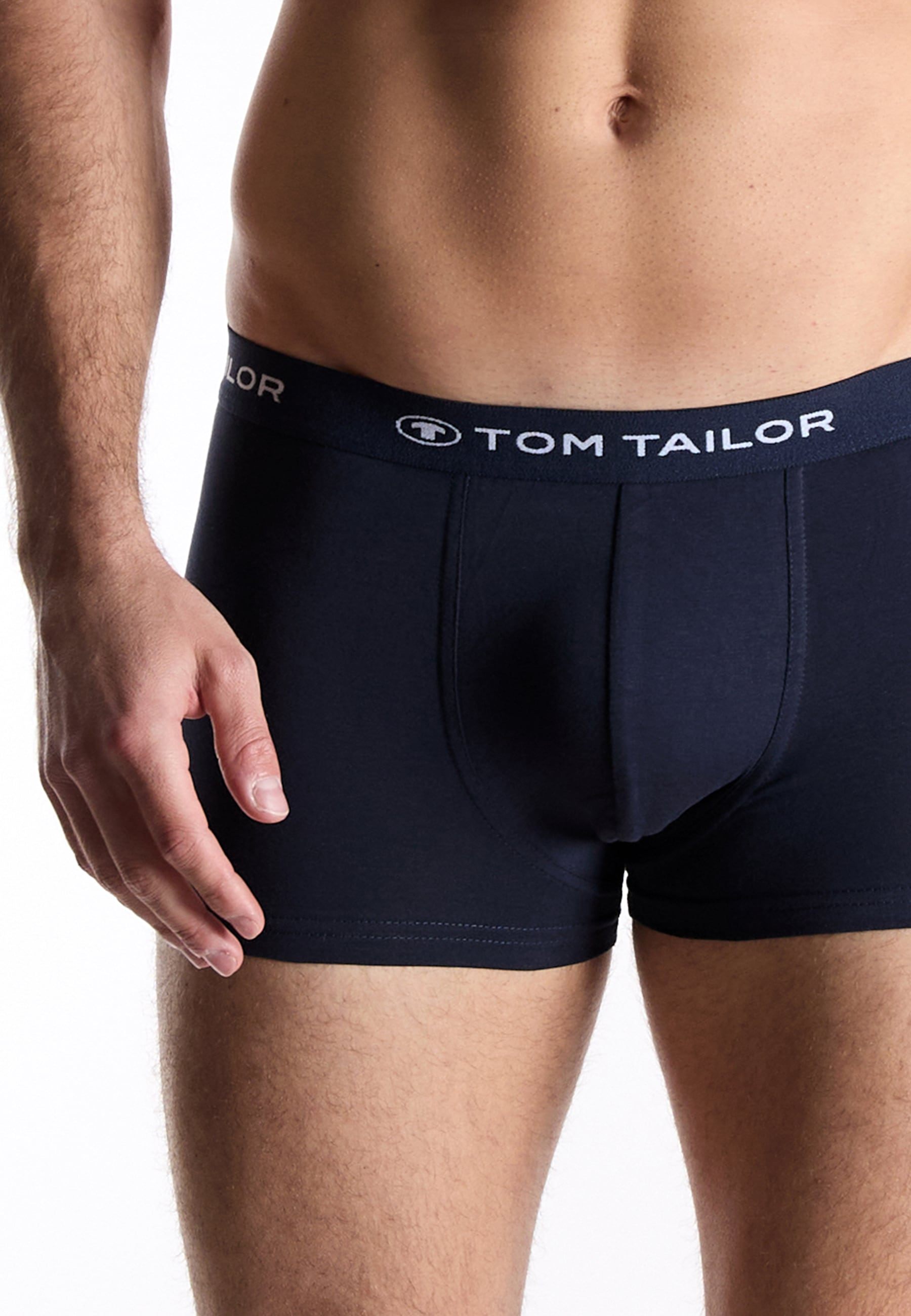 TOM TAILOR Retro Pants »Buffer« 3er Pack,  bequem, eng, mit Logobund, mit Print, Baumwollmix