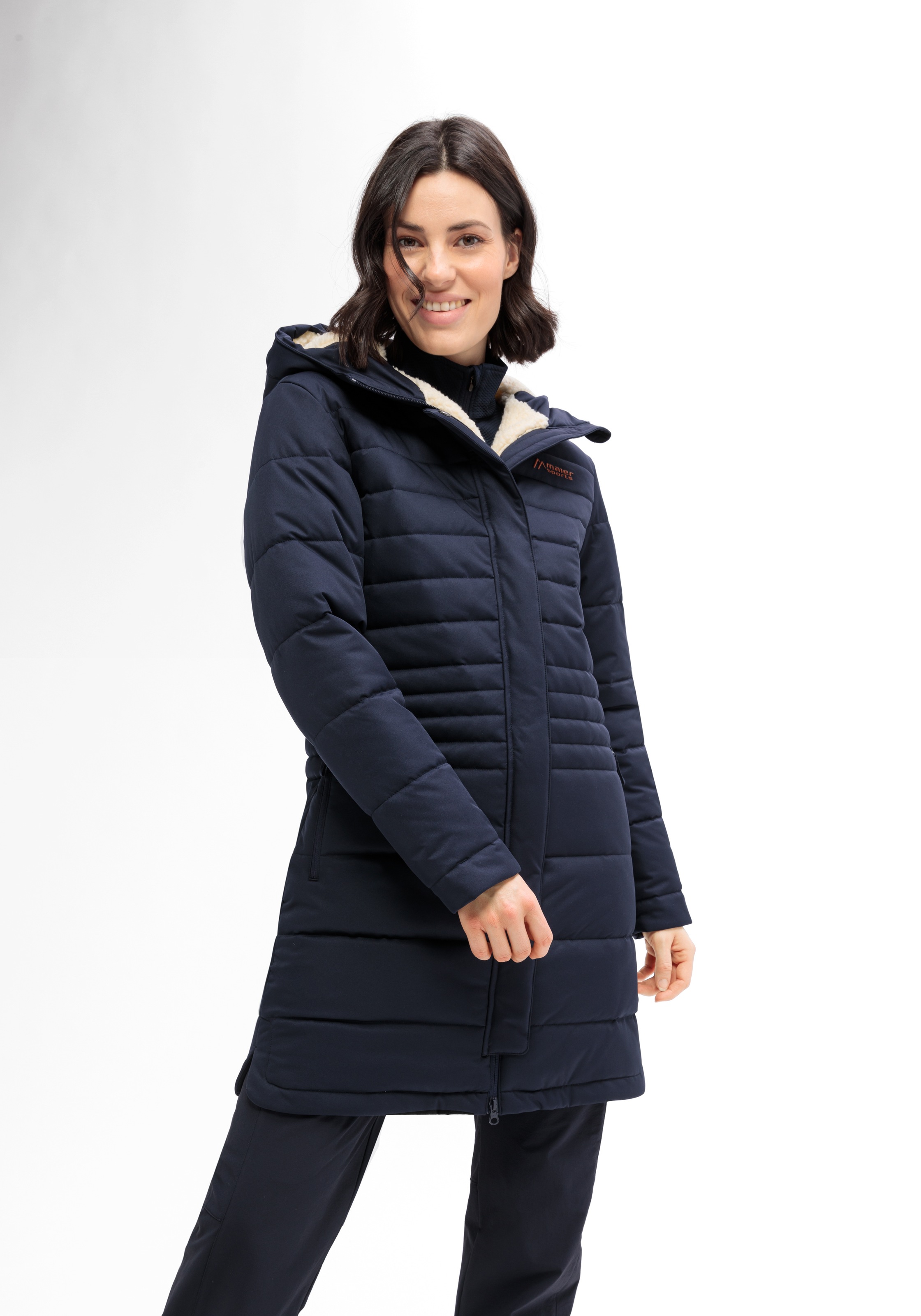 Maier Sports Funktionsmantel »LAERKE«, Damen Mantel, Outdoormantel wind/wasserdicht, 4 geräumige Taschen