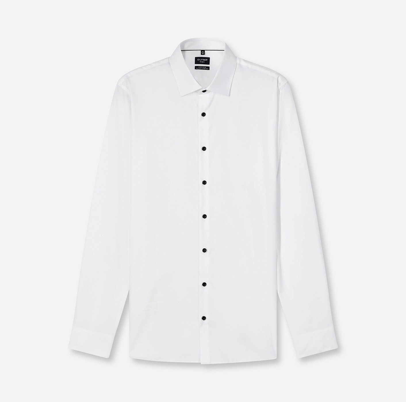 OLYMP Langarmhemd »No 6« Businesshemd, super slim fit, New York Kentkragen