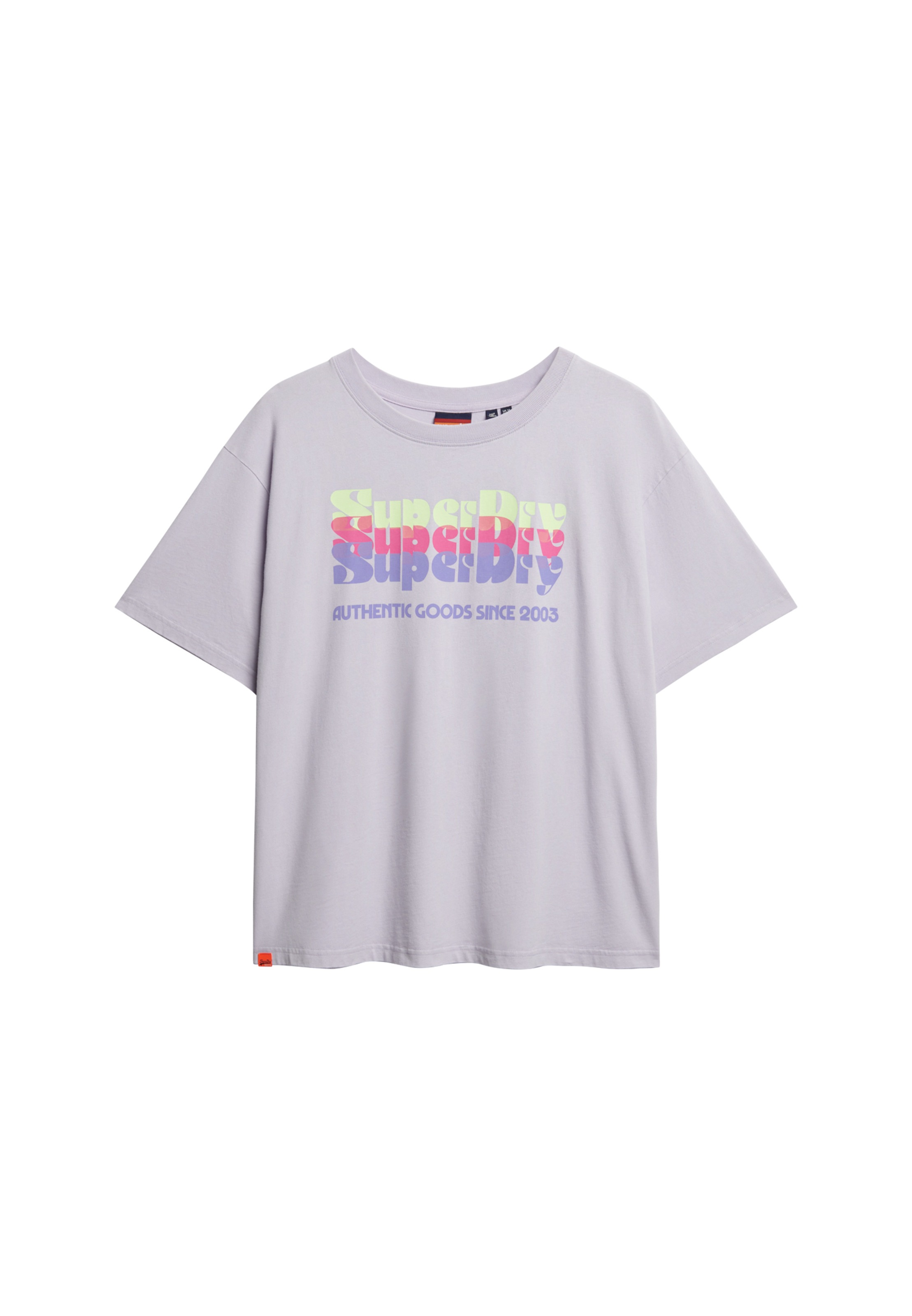 Superdry Rundhalsshirt »SU-NEON RAINBOW OVERSIZED TEE«