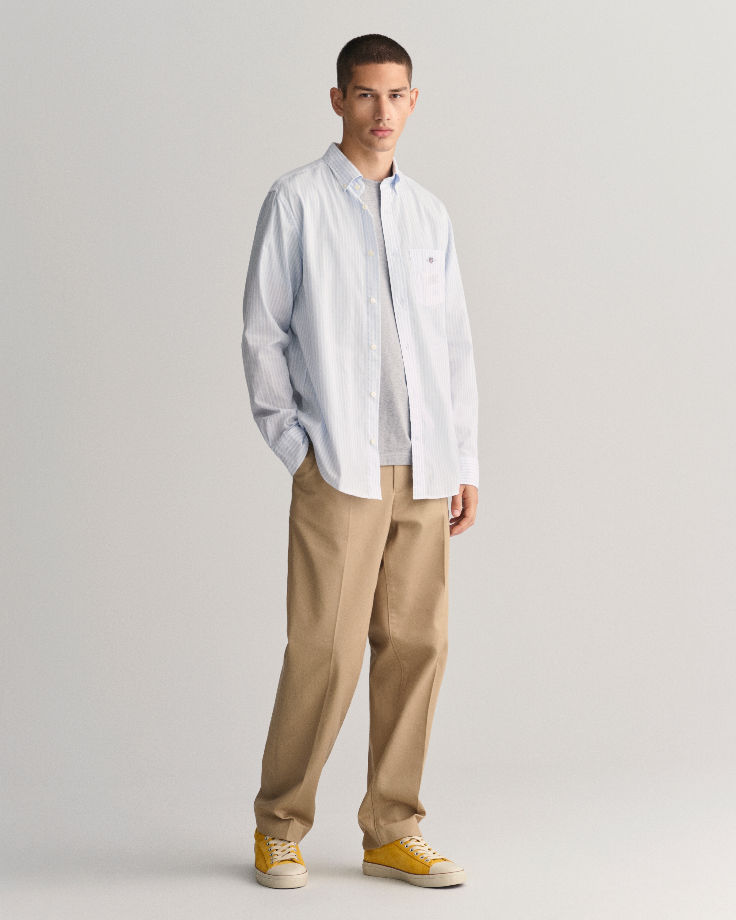 Gant Langarmhemd »REG POPLIN STRIPE SHIRT«