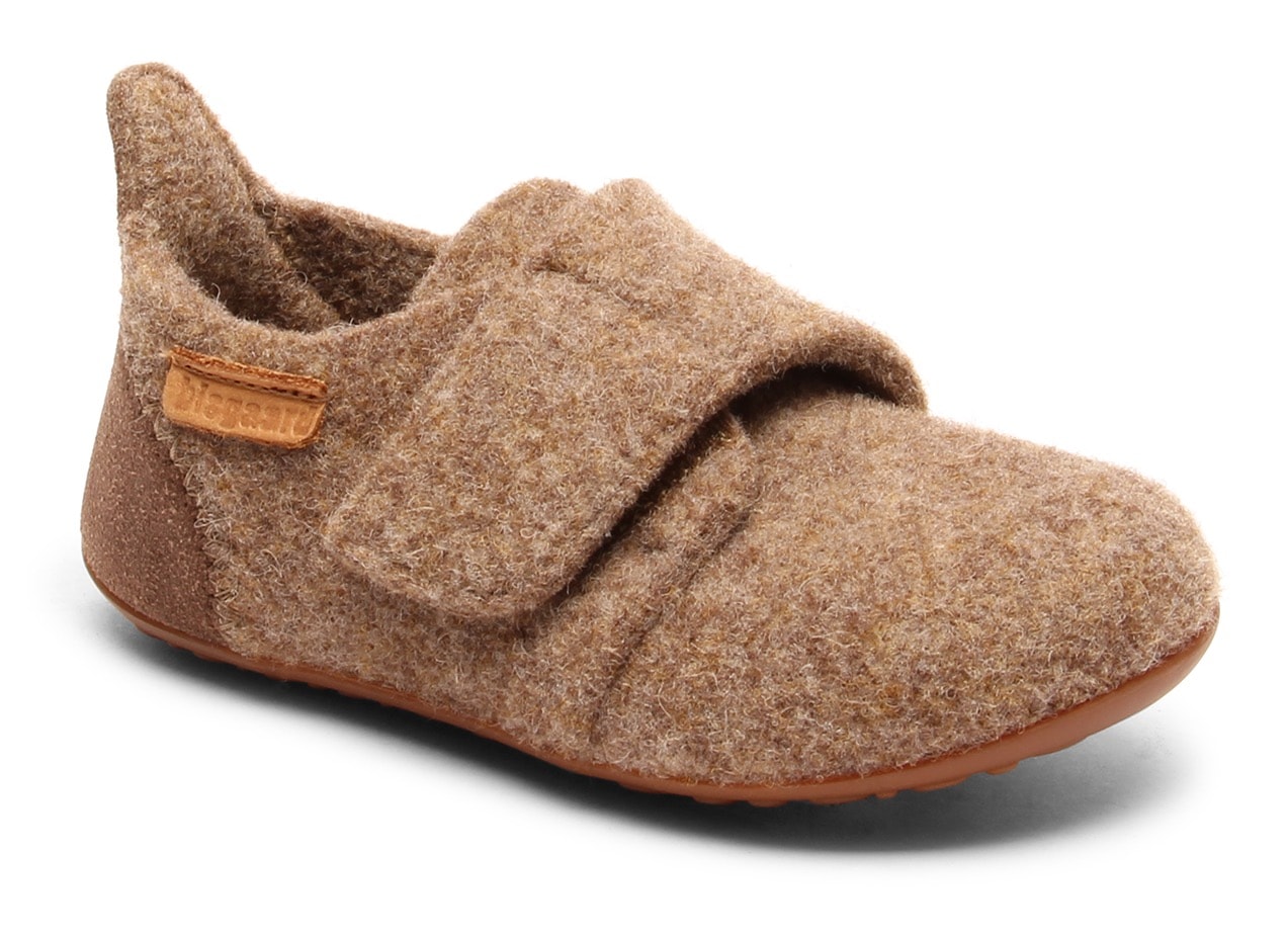 Bisgaard Hausschuh »casual wool«  Klettschuh mit Lammwolle gefüttert, Größenschablone zum Download