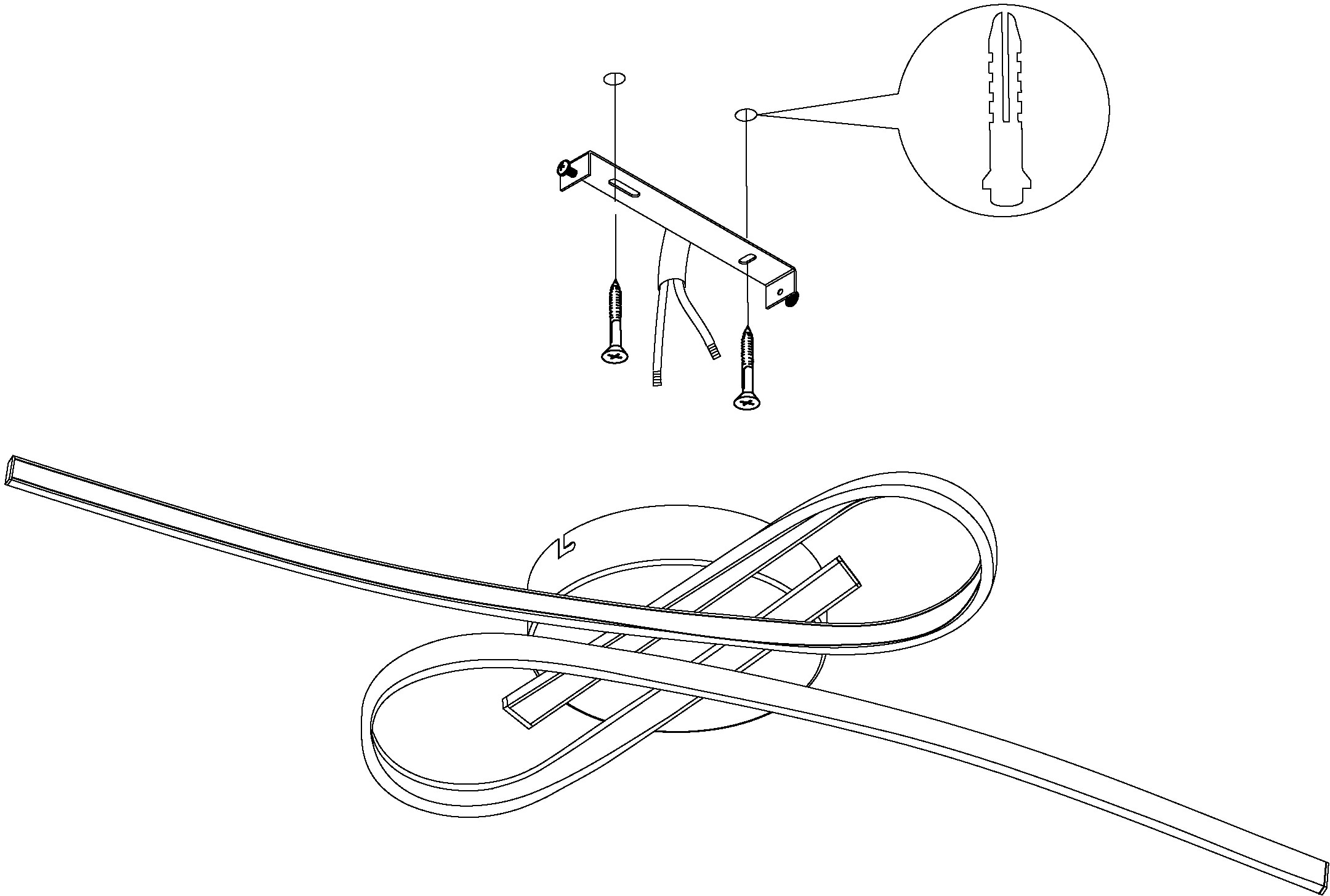 EGLO Deckenleuchte »SELVINA Deckenlampe, Alu und Kunststoff, IP20, Wohnzimmerlampe, Lampe«, 2 flammig, Leuchtmittel LED-Board | LED fest integriert, Wand-/Deckenleuchte, L69 x B30 x H11,5 cm, chrom, 20,5W inkl.