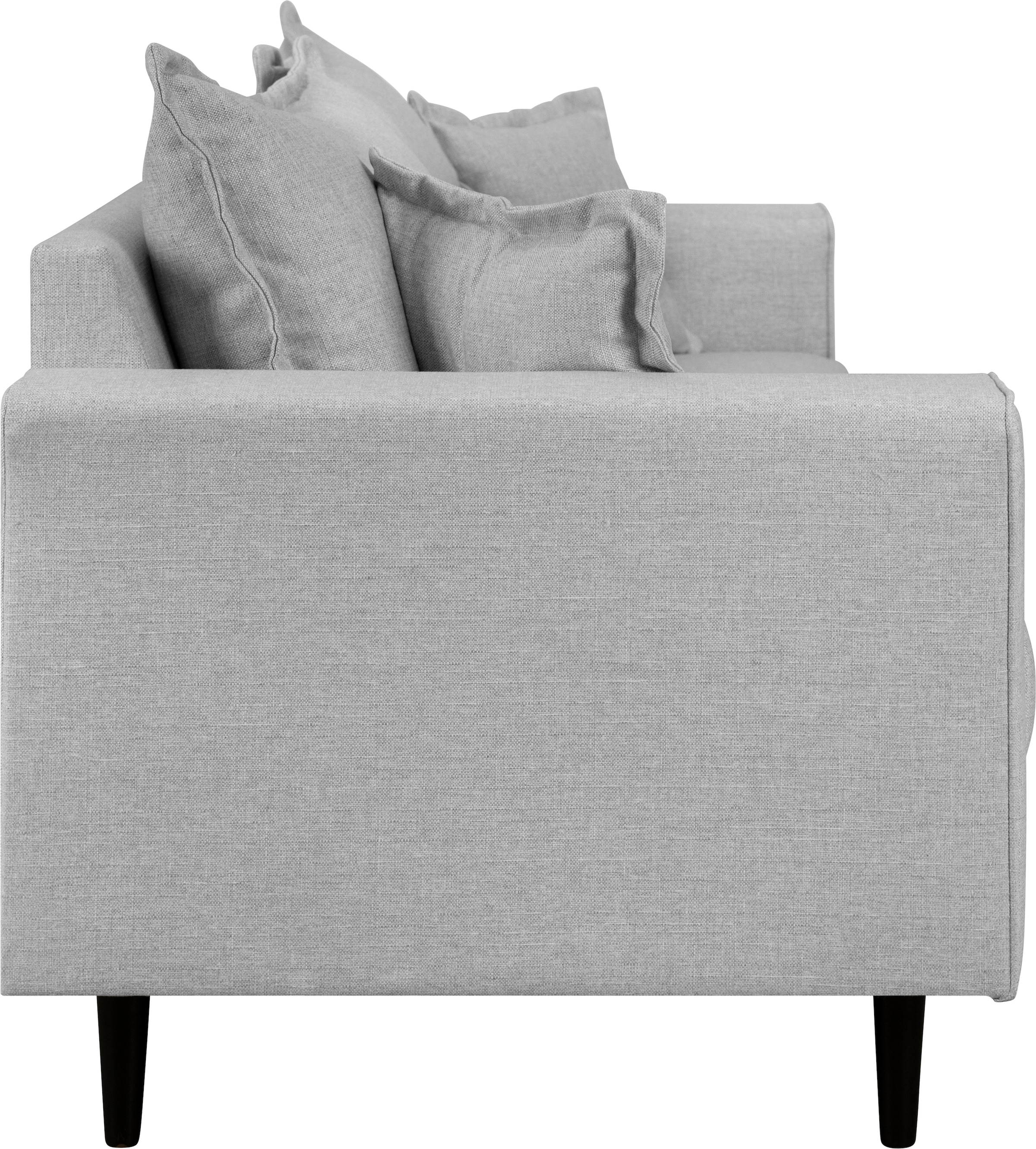 Home affaire 3-Sitzer »VEYRAS, hoher Sitzkomfort, Maße B/T/H: 212/84/76 cm«, mit Wellenunterfederung, incl. Rückenkissen und Zierkissen