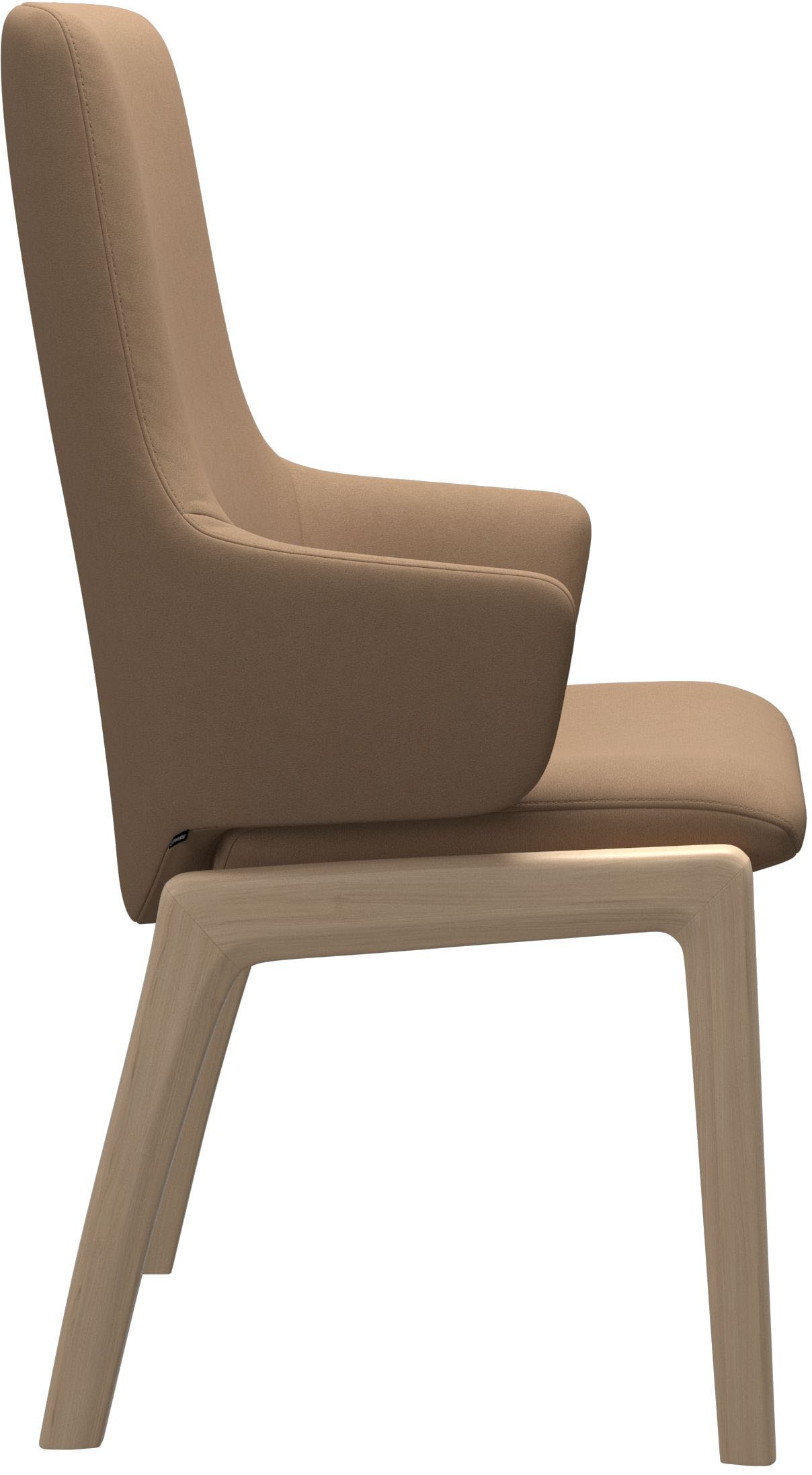 Stressless® Polsterstuhl »Laurel« () High Back mit Armlehne, Größe L, mit abgerundeten Beinen in Eiche