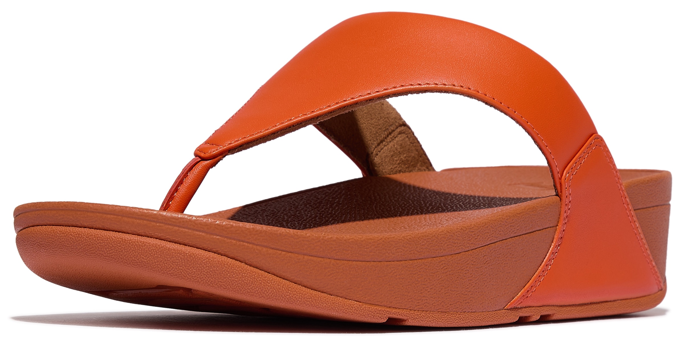 Fitflop Dianette »LULU LEATHER TOEPOST«, Pool Slides, Pantolette, Badeschuh mit Keilabsatz