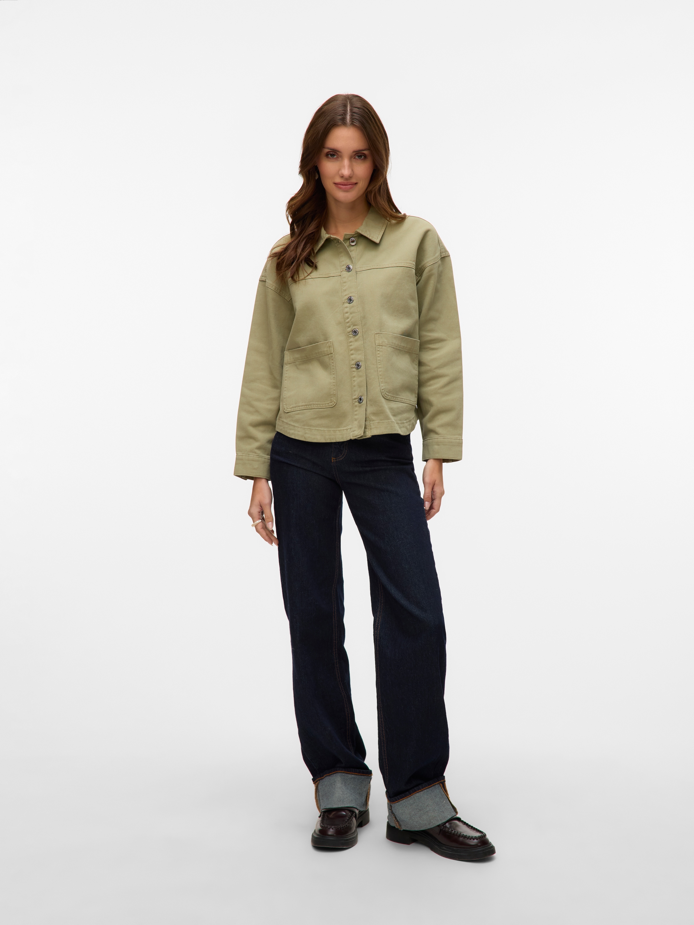 Vero Moda Jeansjacke »VMJAMIE LS DENIM SHACKET MIX NOOS«