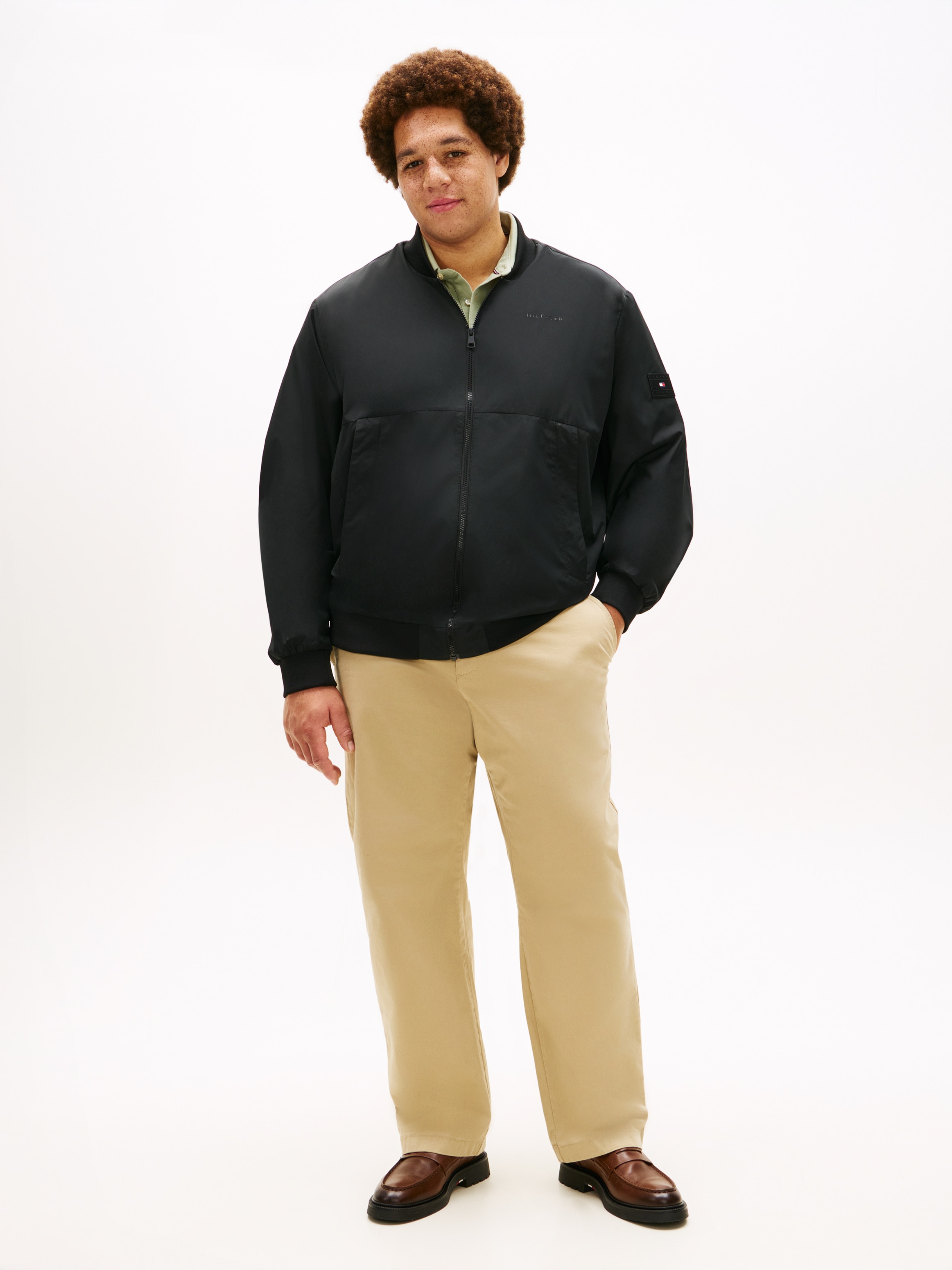 Tommy Hilfiger Big & Tall Bomberjacke »BRANDED BOMBER« ohne Kapuze Regular fit für große Größen