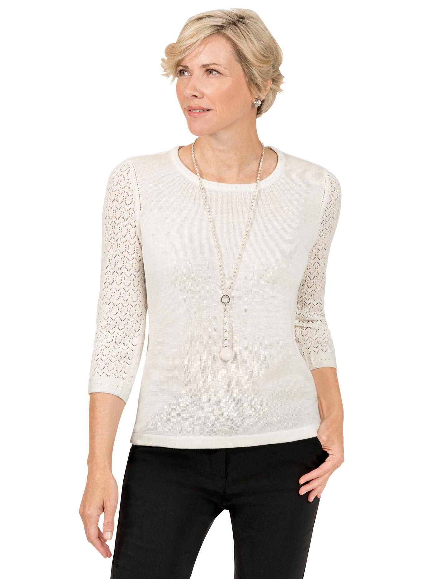 Classic 3/4 Arm-Pullover »Pullover«